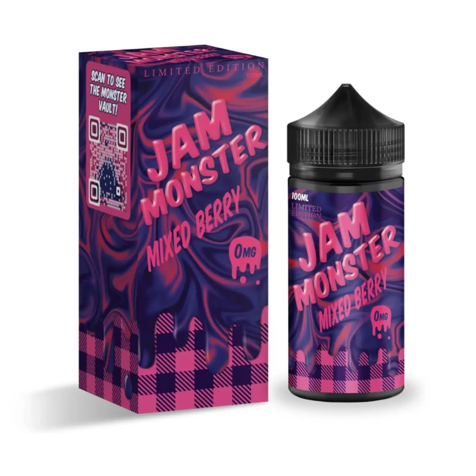 Monster Vape Labs Jam Monster 100ml Mixed Berry 0mg