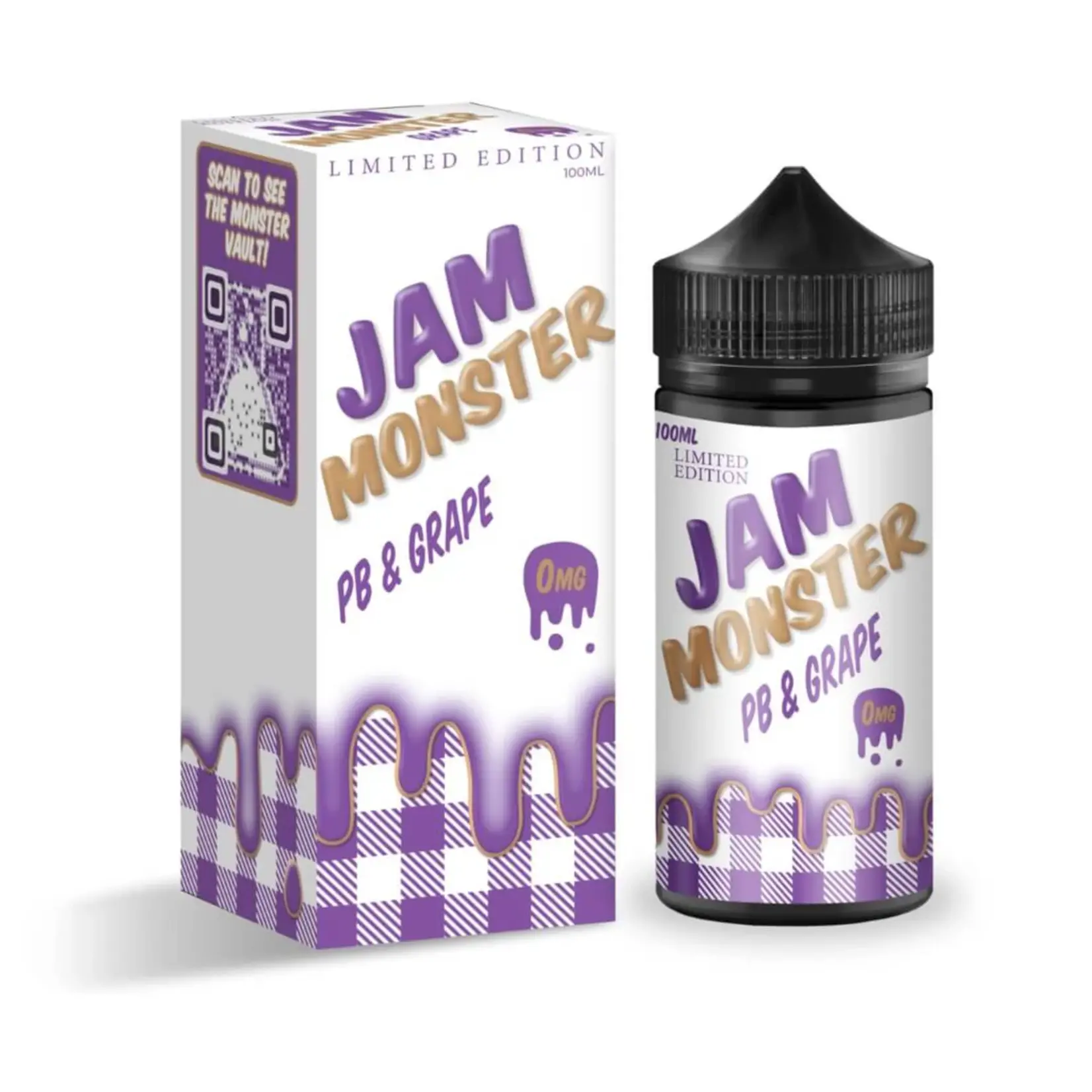 Monster Vape Labs Jam Monster 100ml Grape PB Jam 0mg