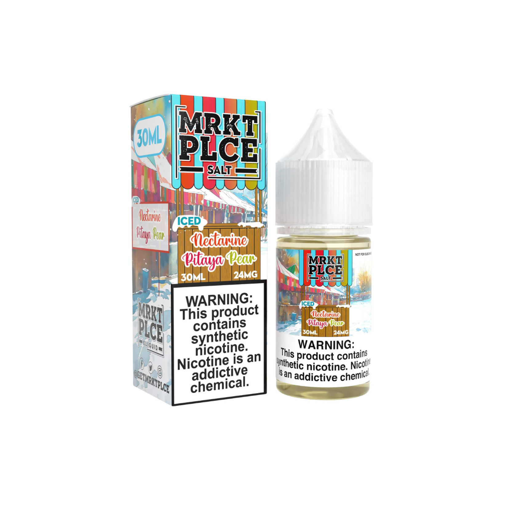 MRKT PLCE MRKT PLCE Iced Salt 30ml Nectarine Pitaya Pear