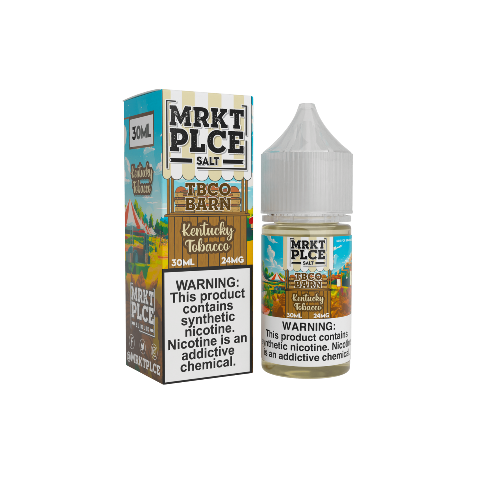 MRKT PLCE MRKT PLCE TBCO BARN Salt 30ml Kentucky Tobacco 48mg