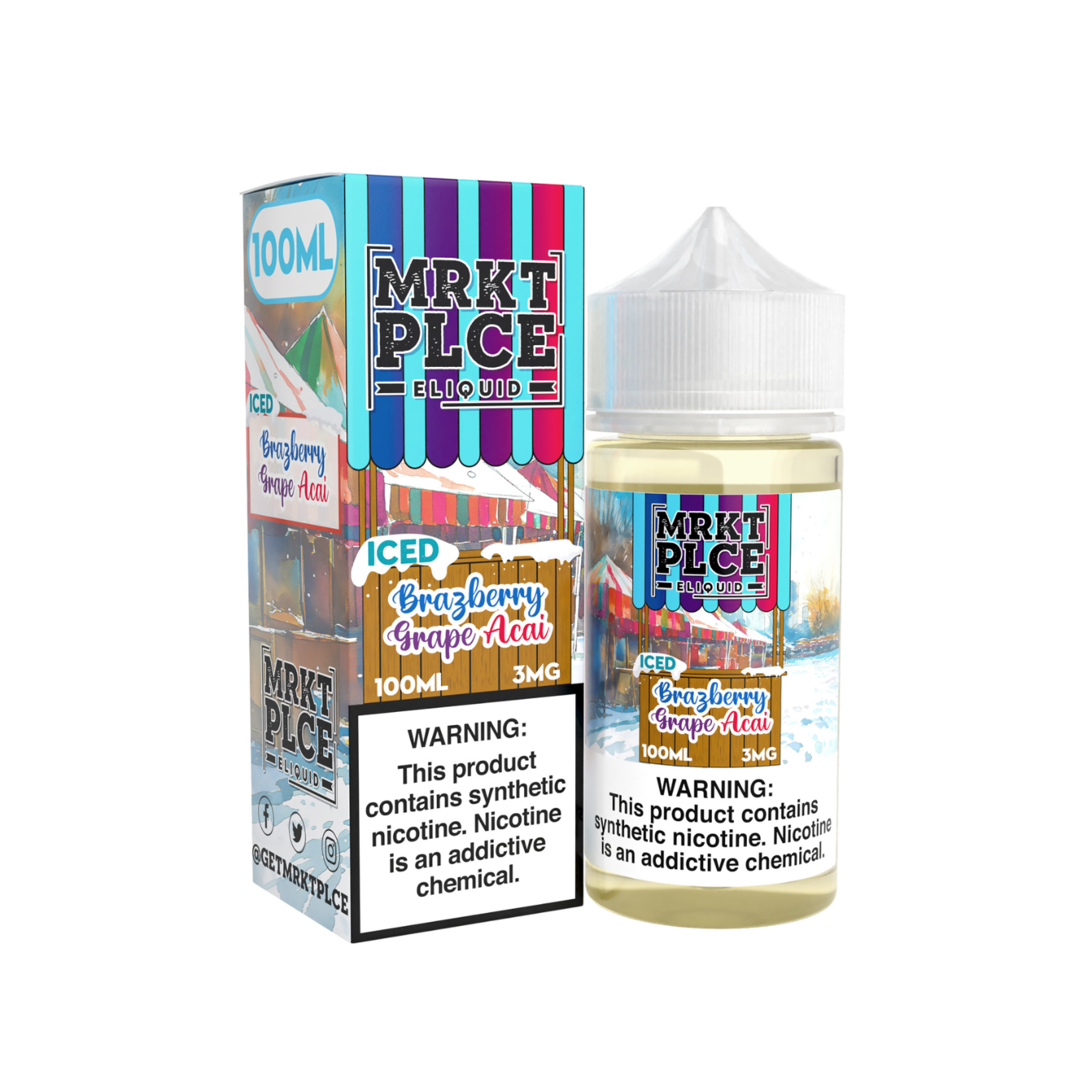 MRKT PLCE MRKT PLCE Iced 100ml Brazberry Grape Acai