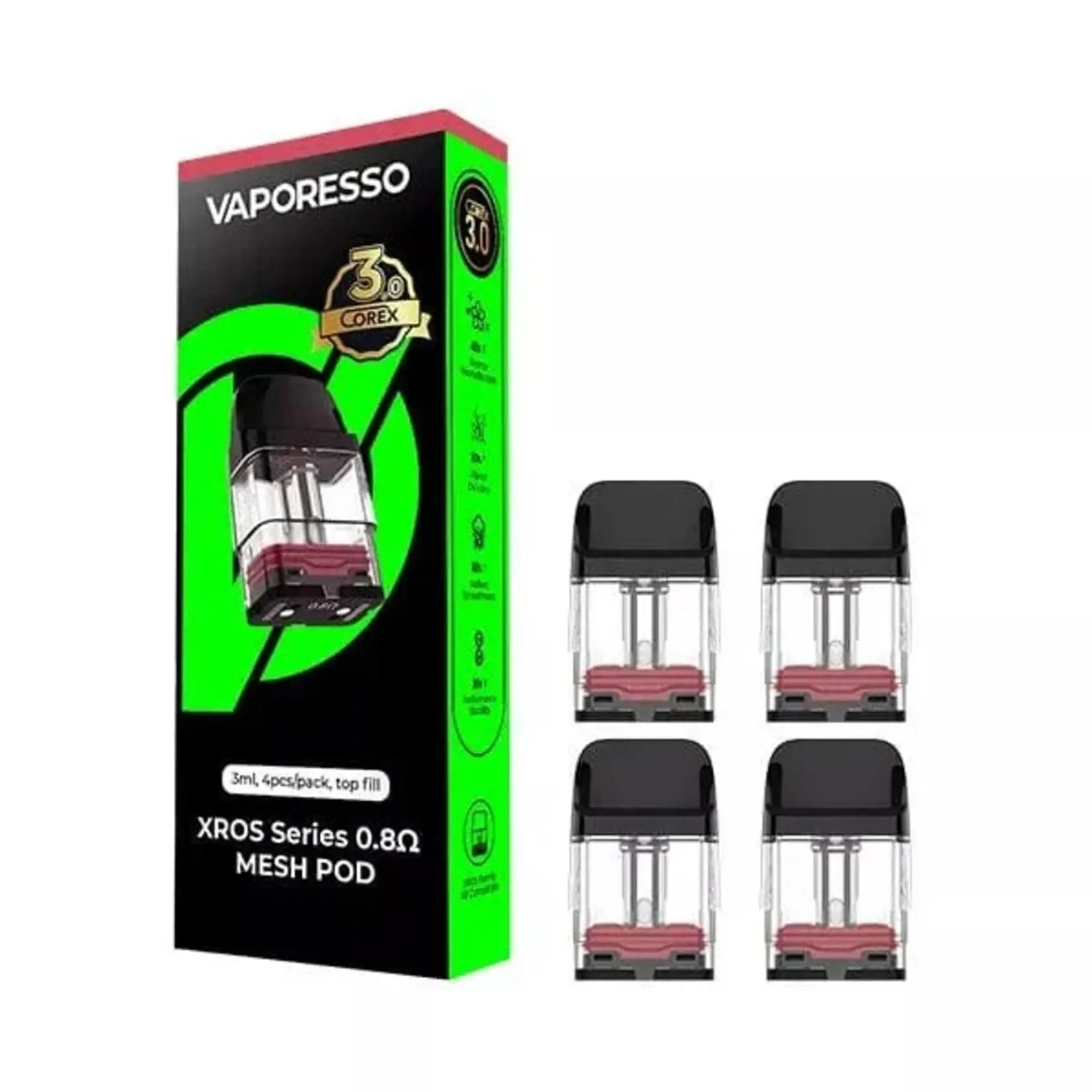 Vaporesso Vaporesso XROS Corex 3.0 Cartridge (Box of 4) 3ml Top-Fill (TF)