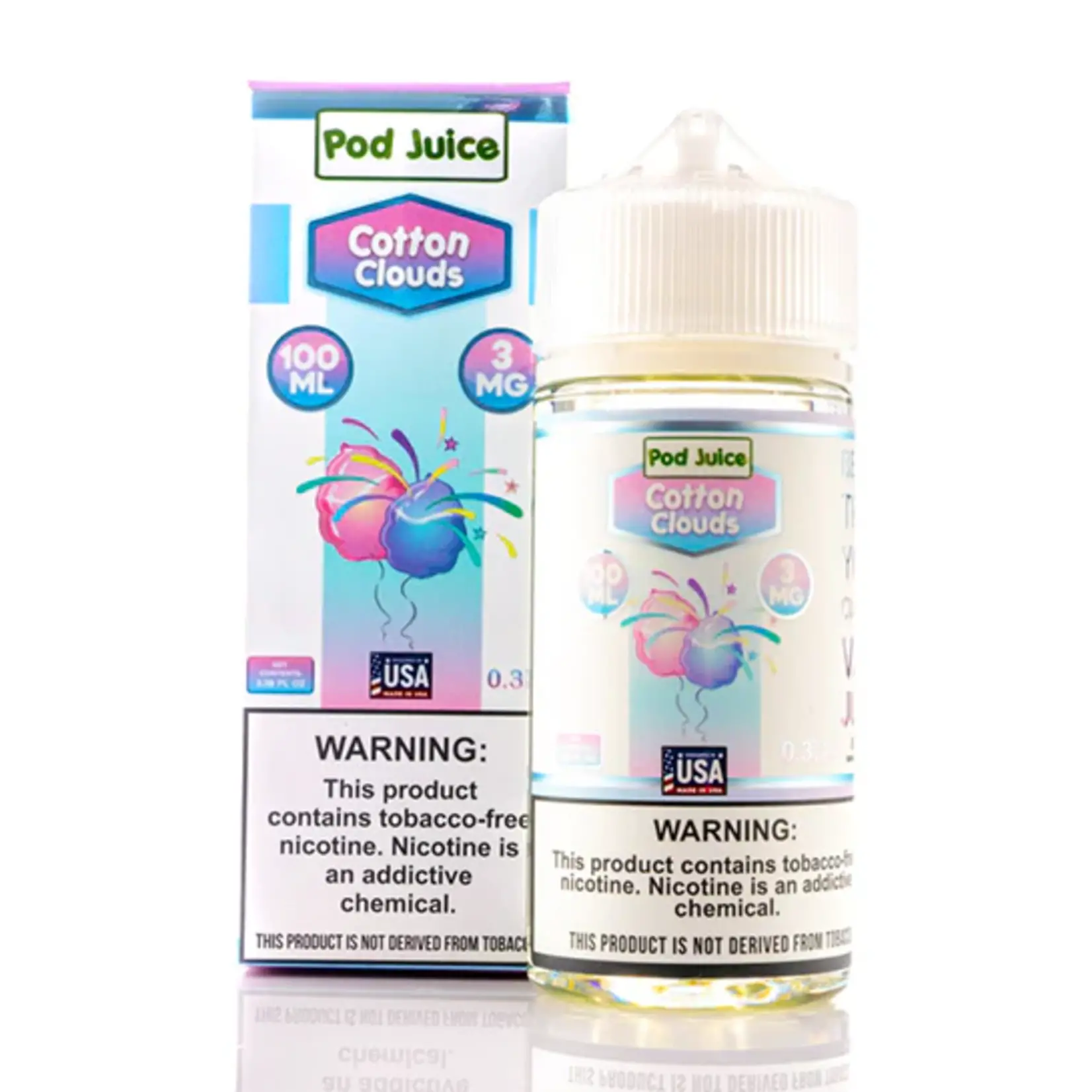 Pod Juice Pod Juice Cotton Clouds 100ml 0mg
