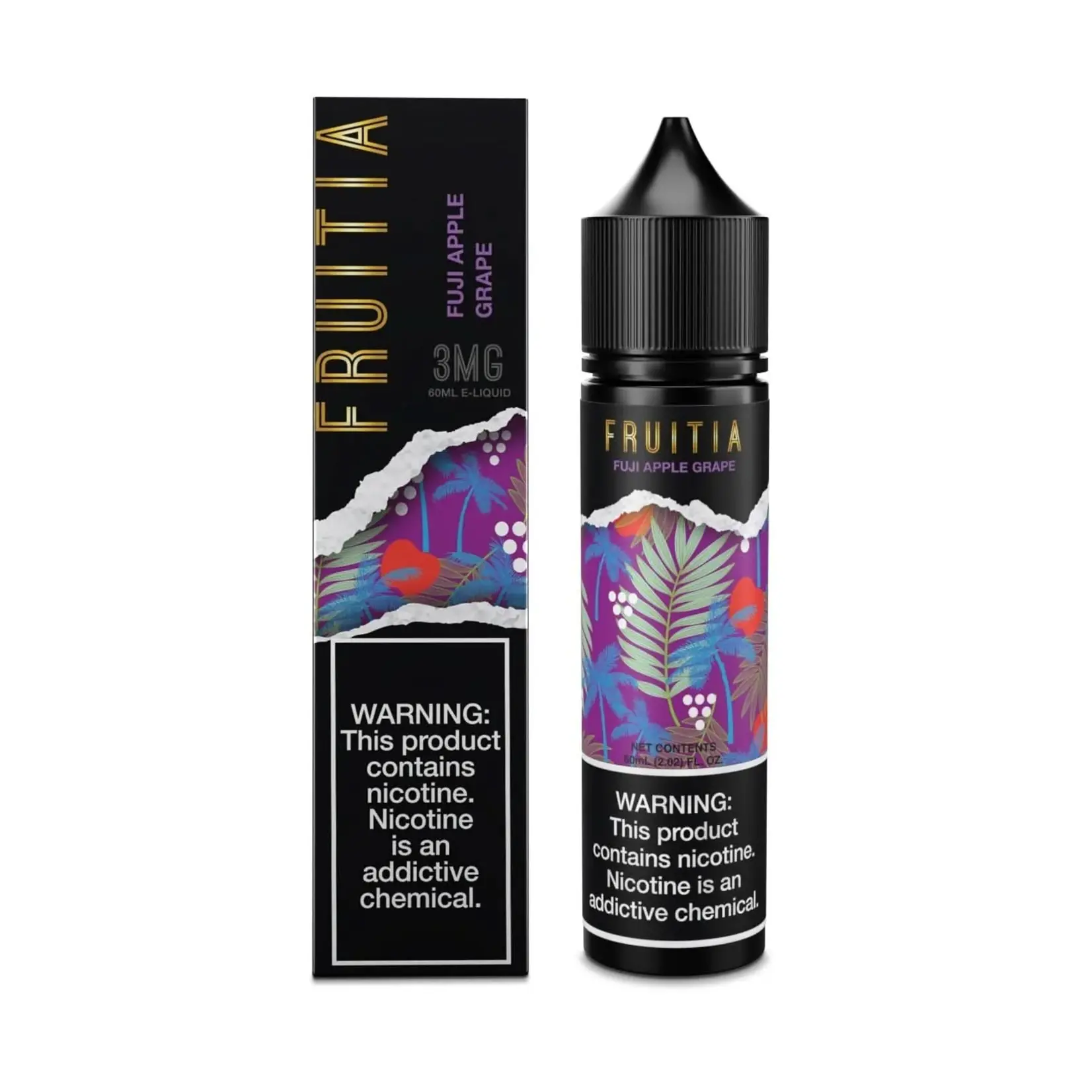 Fruitia Fruitia E-Liquids 60ml Fuji Apple Grape 0mg