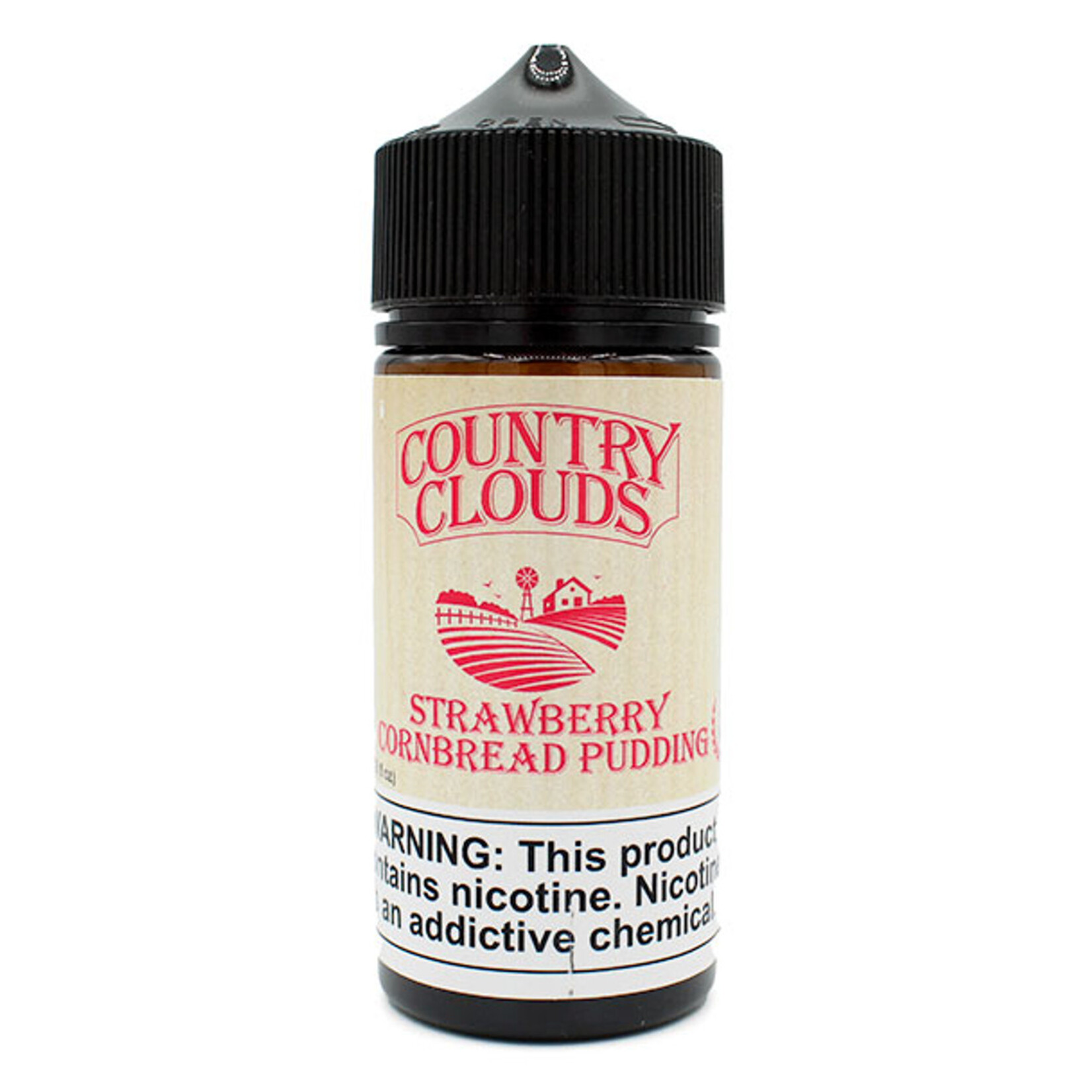 Country Clouds Country Clouds Cornbread Eliquid Strawberry Pudding 100ml 0mg
