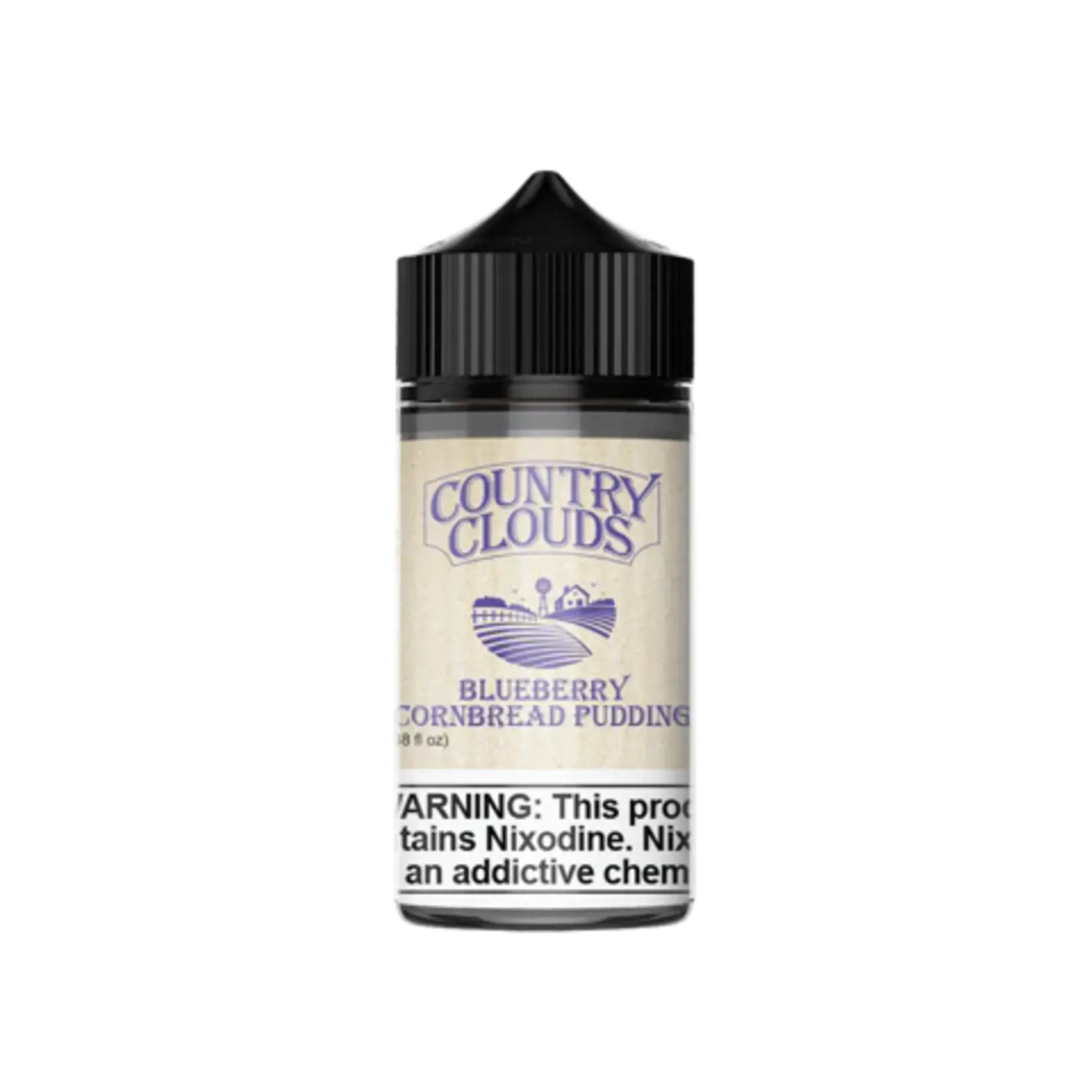 Country Clouds Country Clouds Cornbread Eliquid Blueberry  Pudding 100ml 0mg