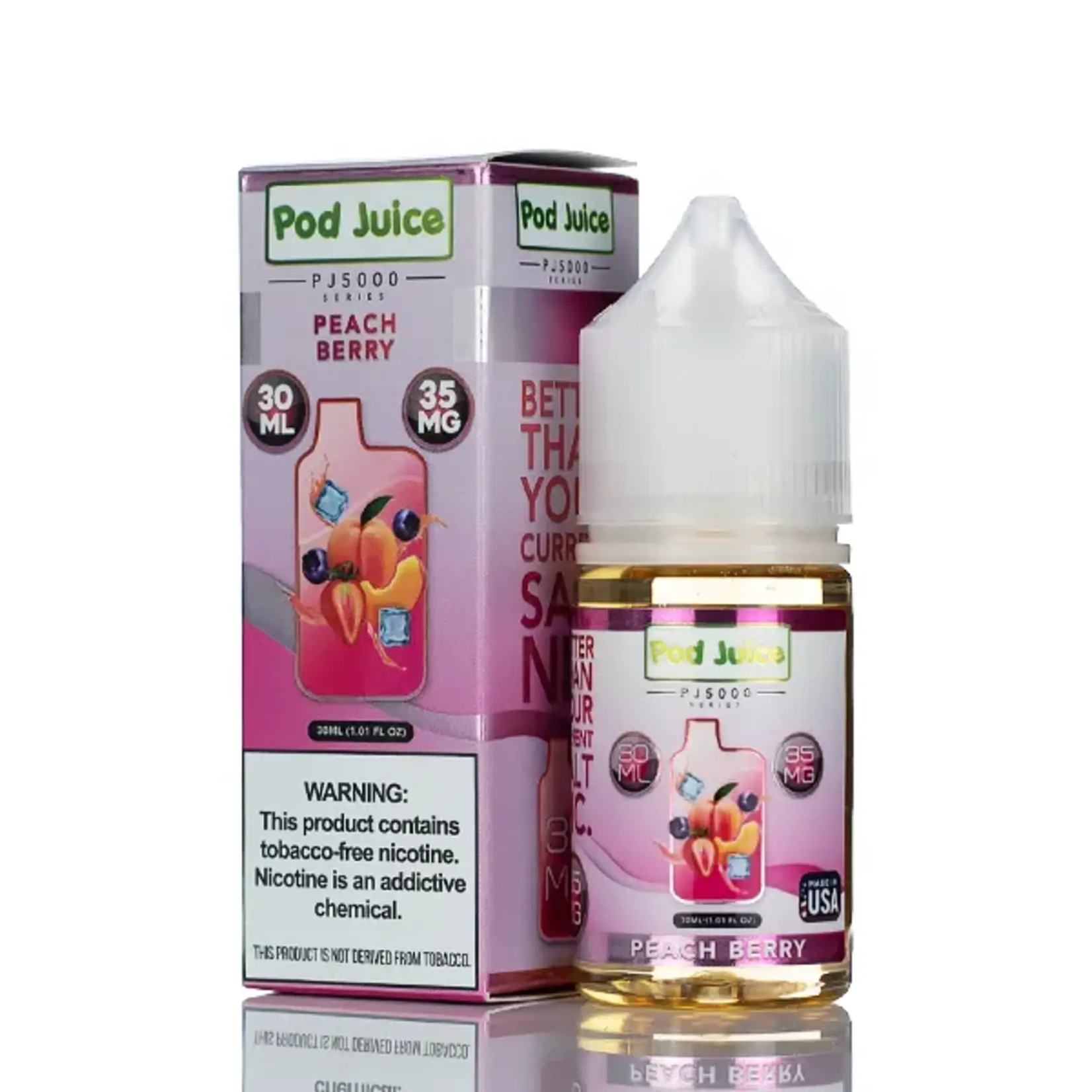 Pod Juice Pod Juice Salt 30ml Peach Berry 35mg