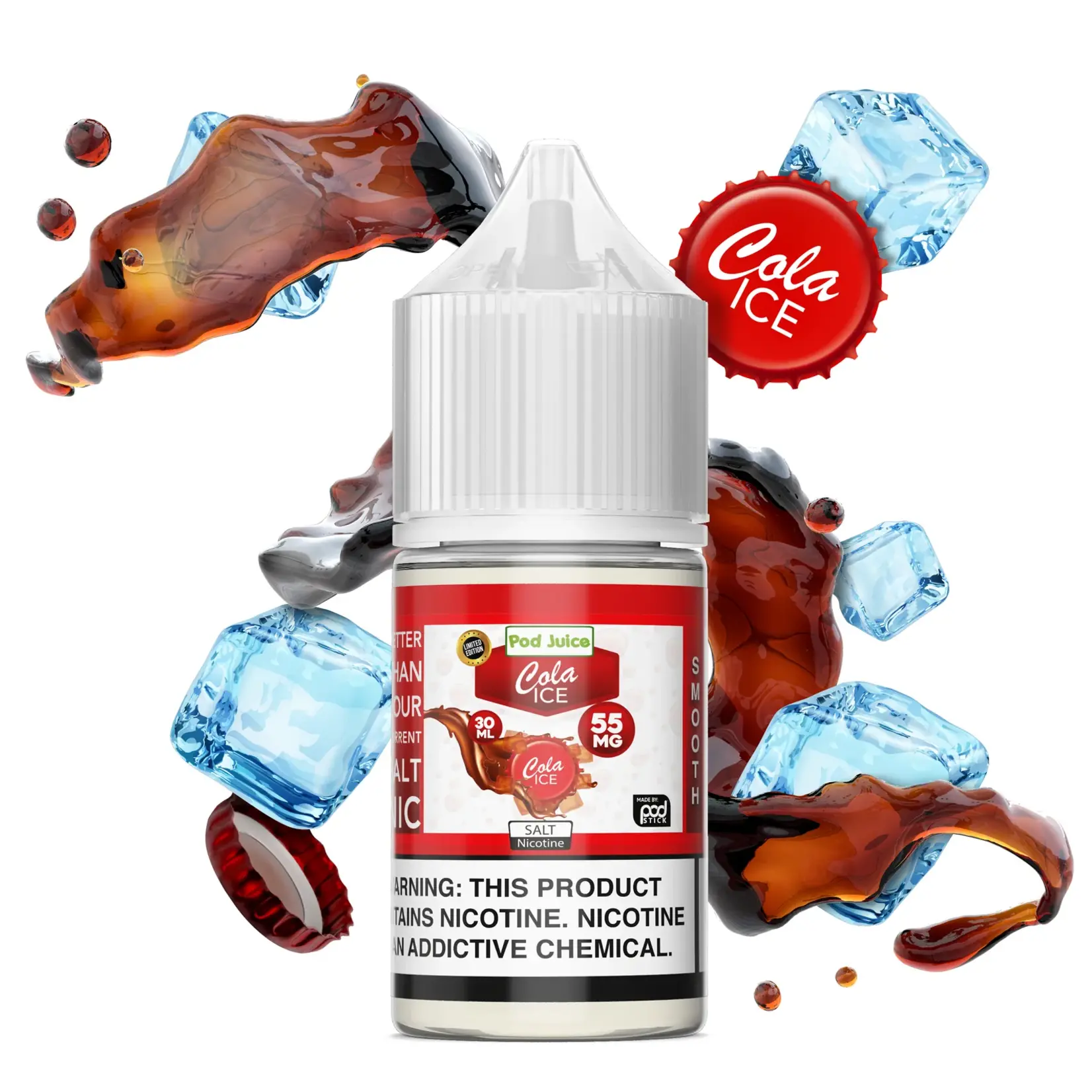 Pod Juice Pod Juice Salt 30ml Cola Freeze 35mg