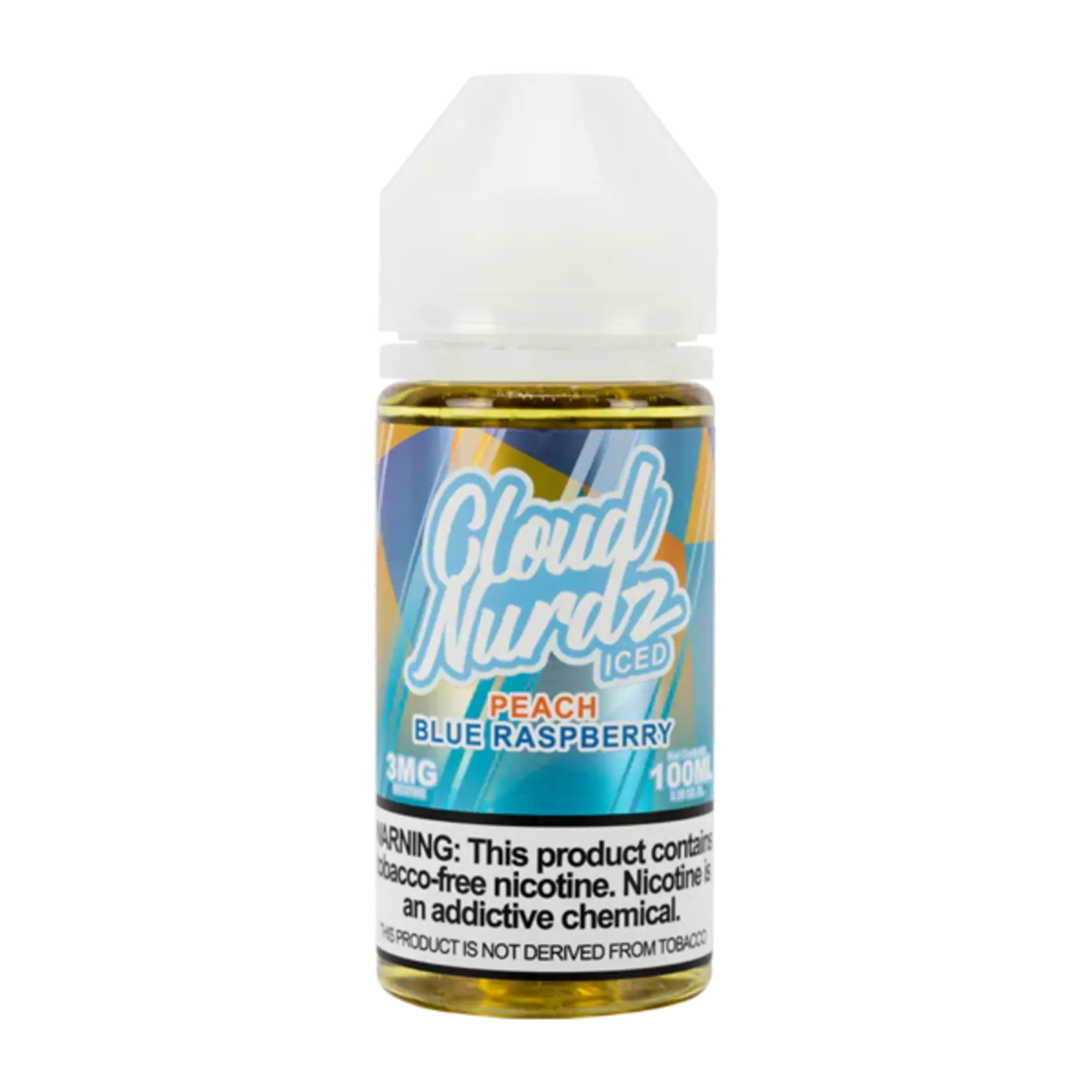 Cloud Nurdz Cloud Nurdz Iced 100ml Peach Blue Razz 0mg