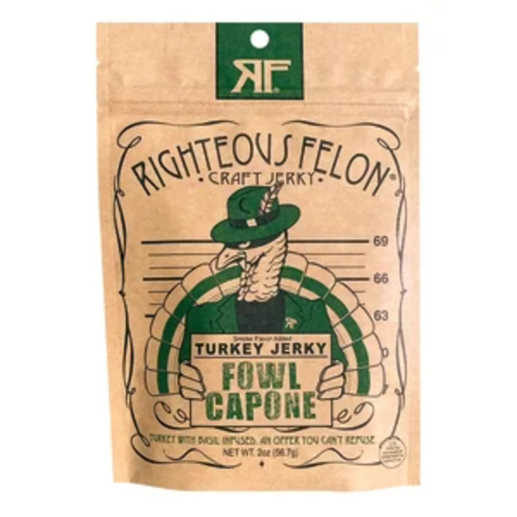 Righteous Felon Jerky 2oz Bag
