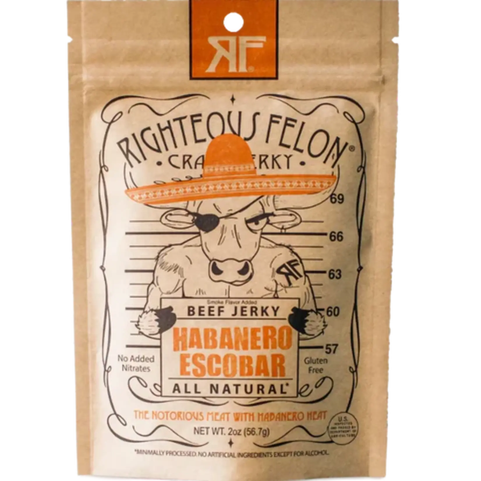 Righteous Felon Jerky 2oz Bag