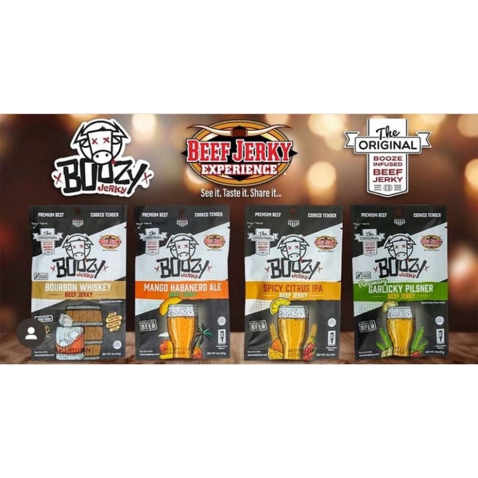 Boozy Beef Jerky 1.5oz Bag