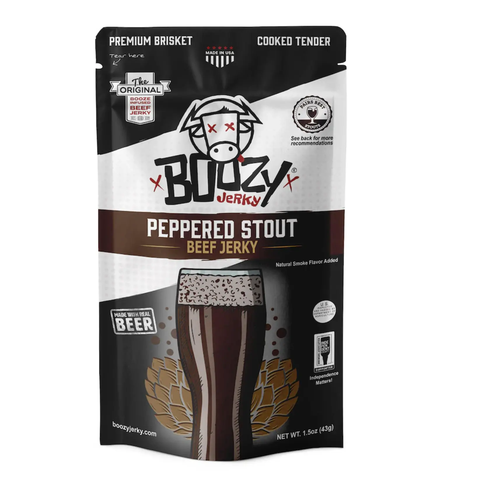 Boozy Beef Jerky 1.5oz Bag