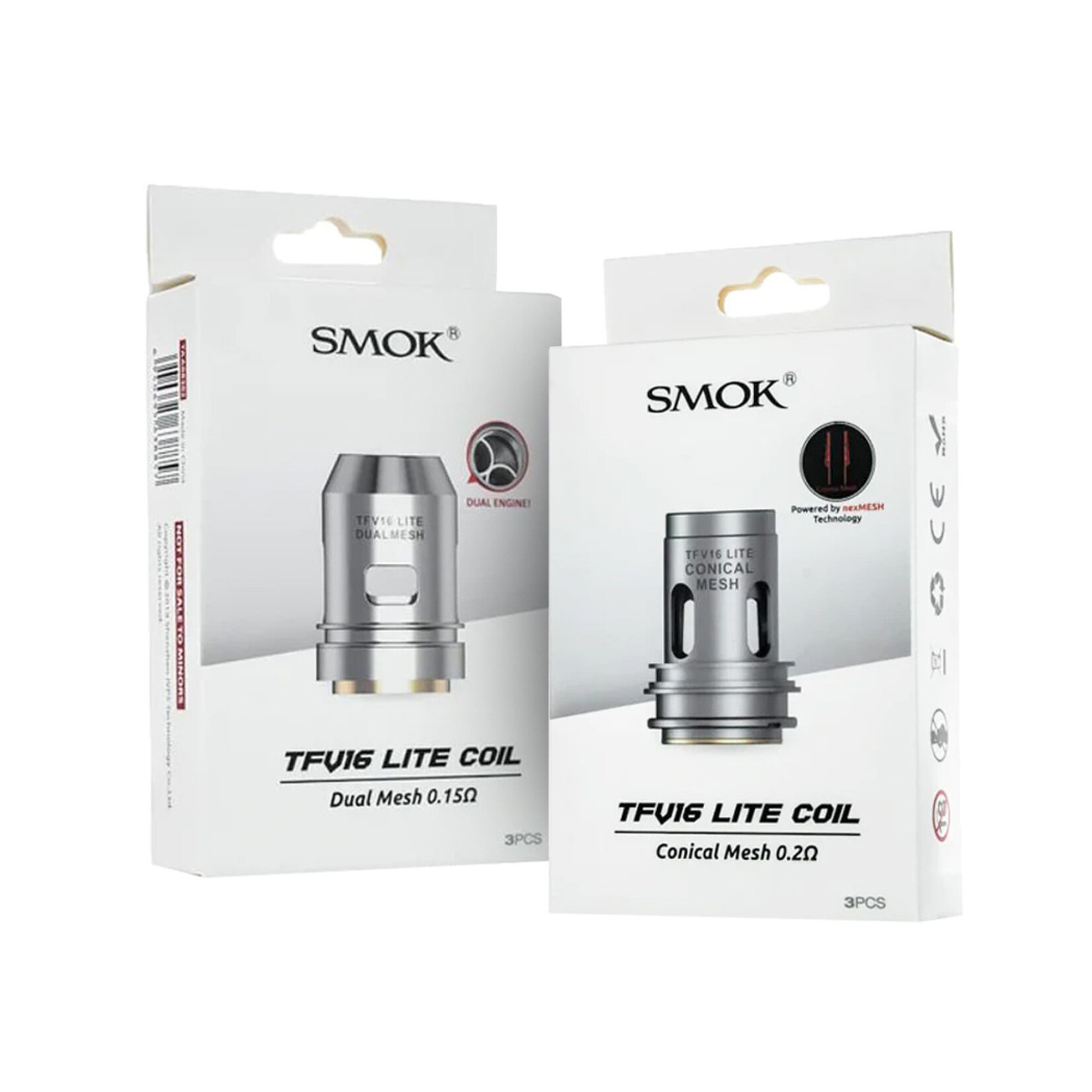 Smok Smok TFV16 Lite BB (Box of 3) Conical Mesh .2