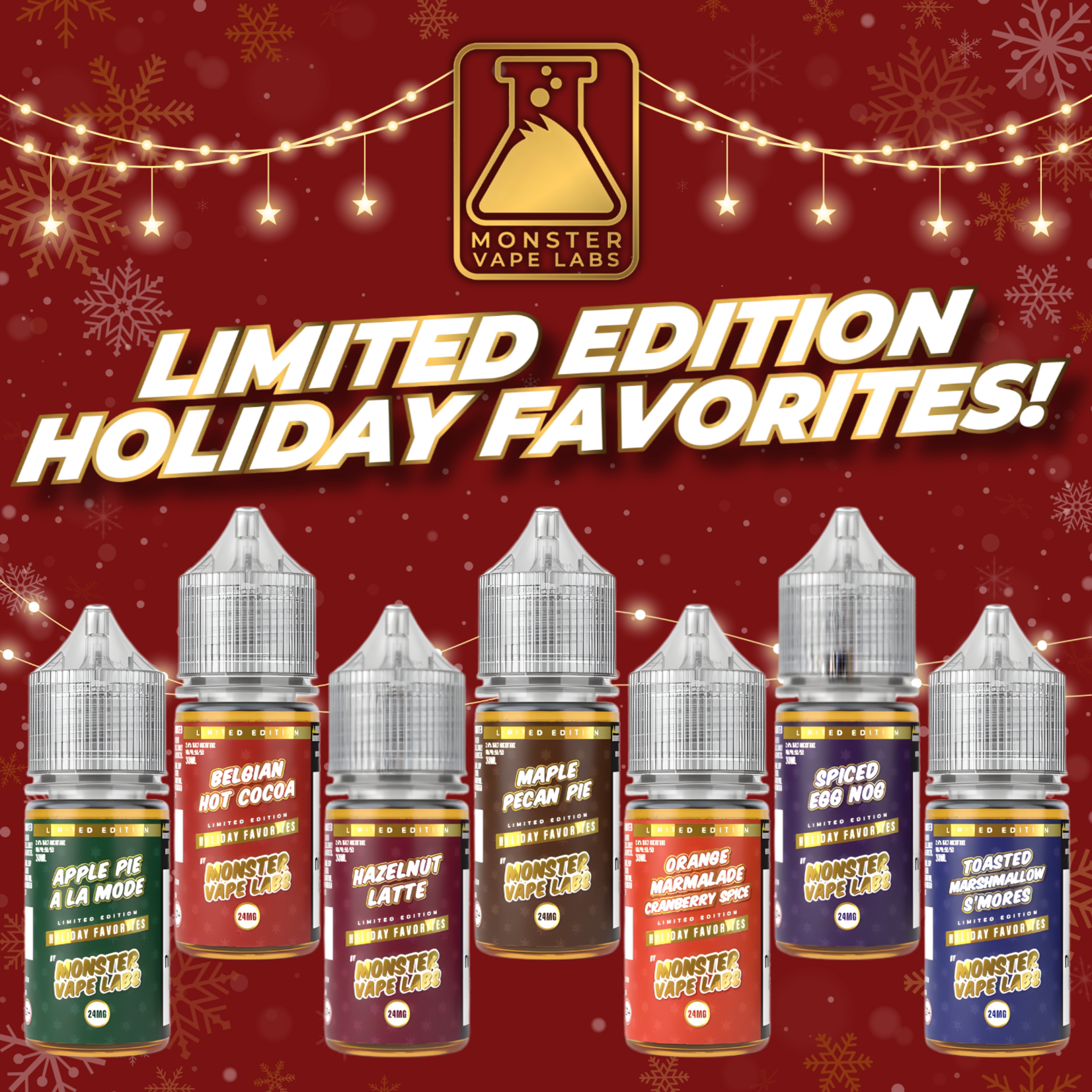 Monster Vape Labs Monster Labs Holiday Favorites Salt 30ml