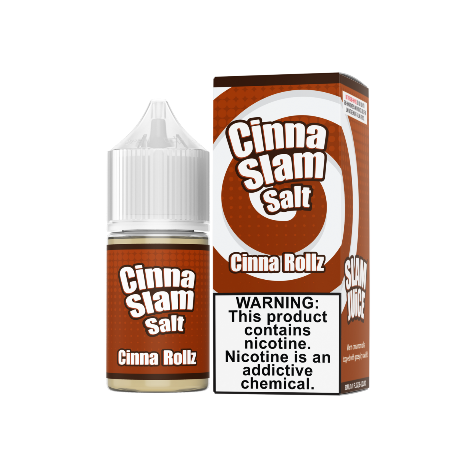 The Mamasan Slam Eliquids Cinna Slam Salt 30ml Cinna Rollz