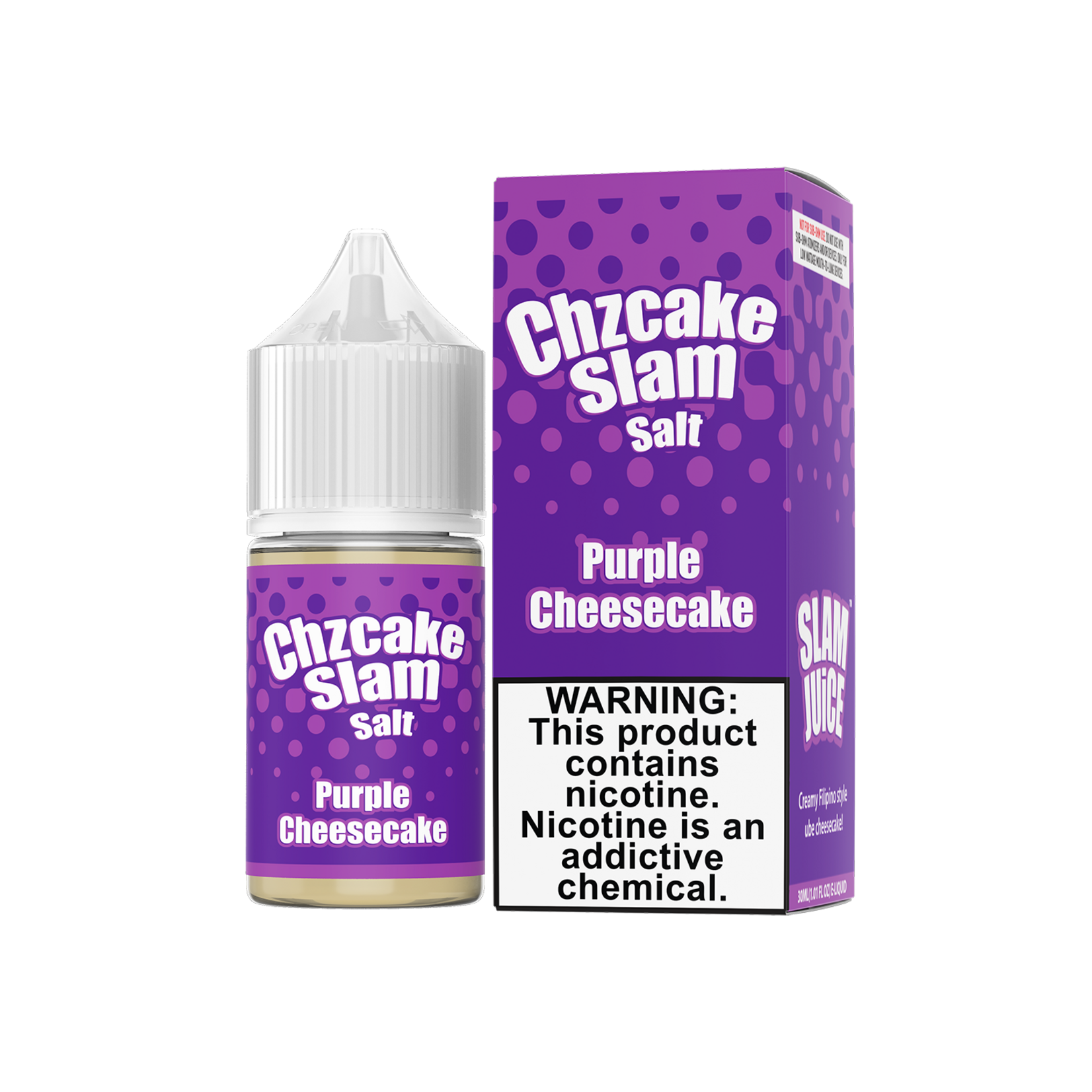 The Mamasan Slam Eliquids Chzcake Slam Salt 30ml Purple Cheesecake