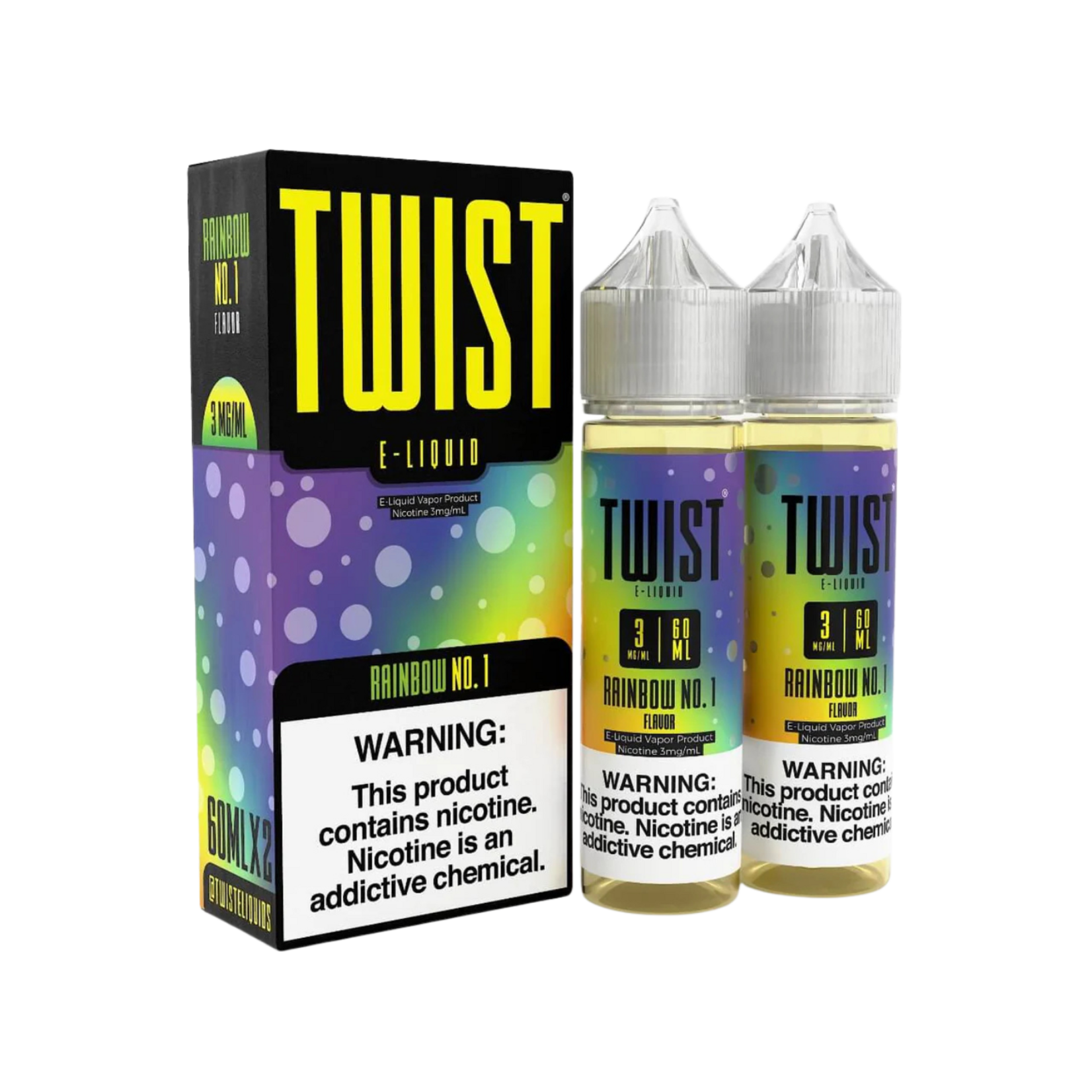 Twist E-Liquid Twist E-Liquid Rainbow No. 1 120ml (2x60ml)