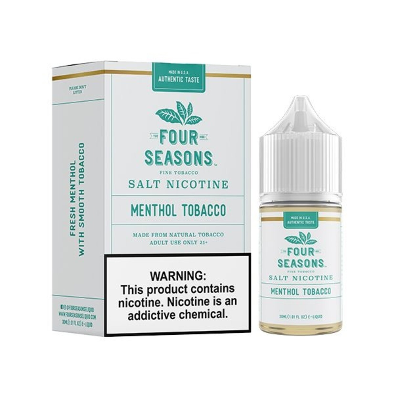Four Seasons Four Seasons Salt 30ml Menthol Tobacco