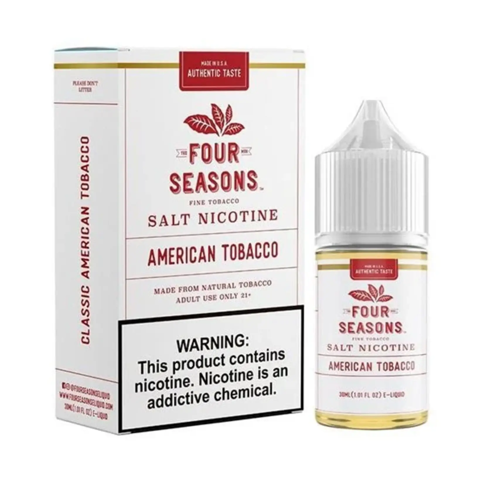 Four Seasons Four Seasons Salt 30ml American Tobacco