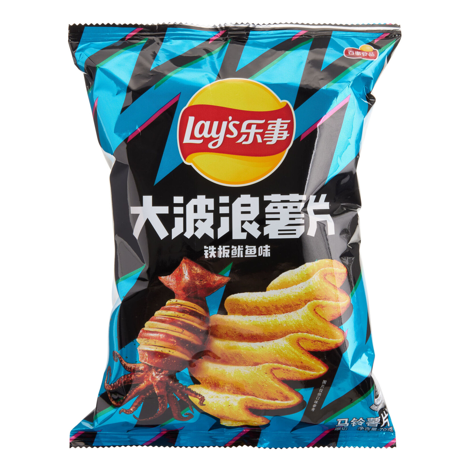 Lay's Deep Ridges Potato Chips Grilled Squid