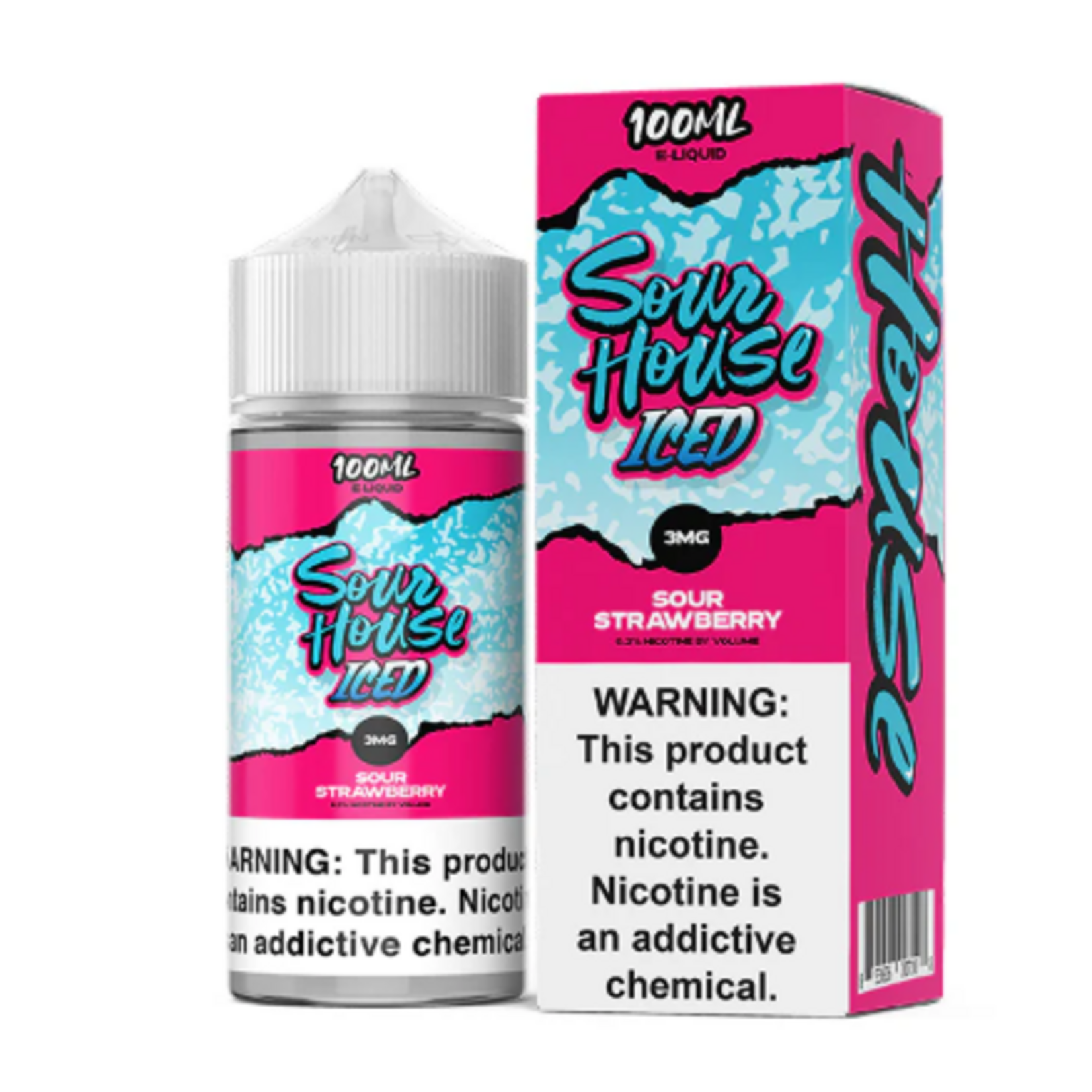 Sour House Sour House Ejuice 100ml Strawberry Iced 3mg