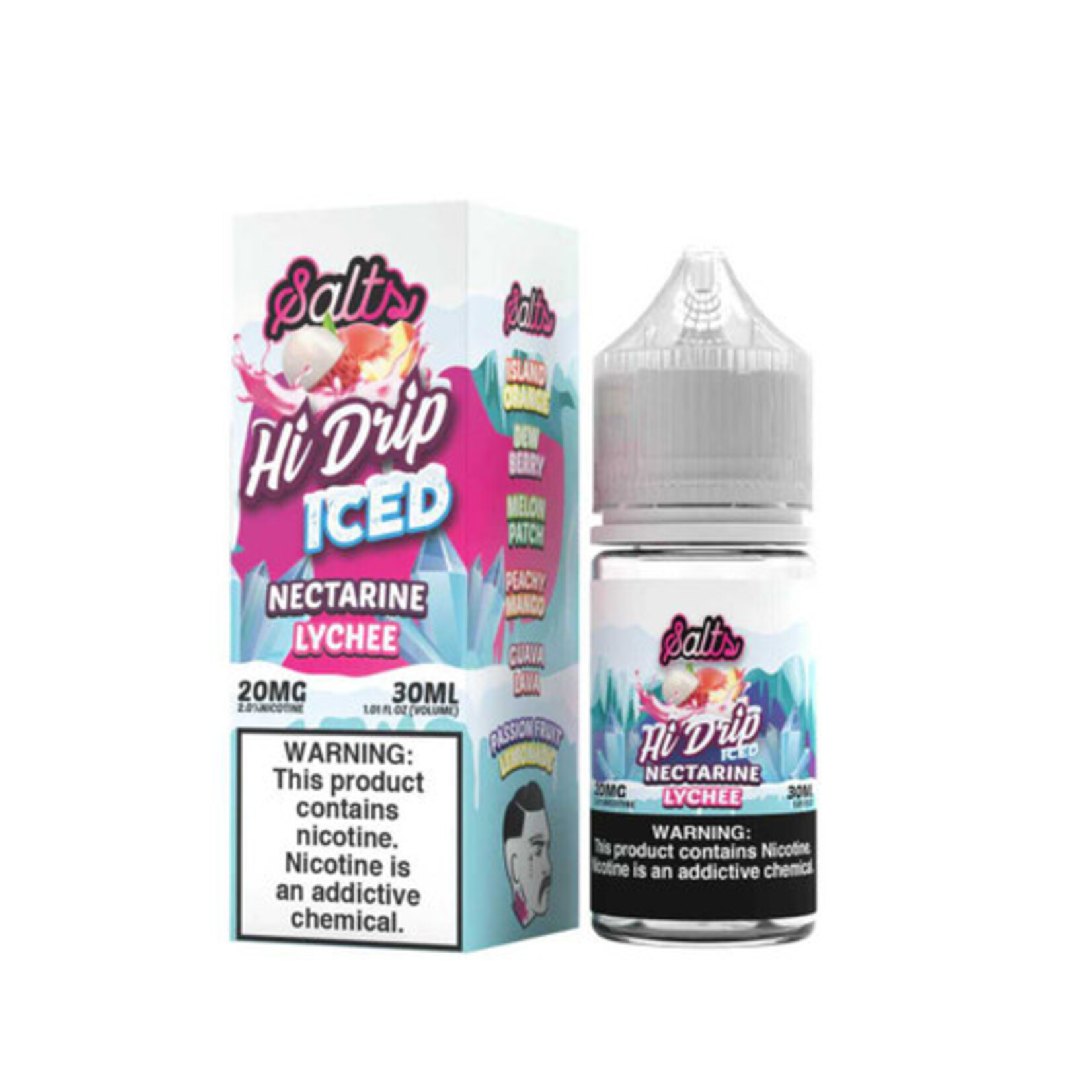 Hi-Drip Hi-Drip Salt 30ml  Nectarine Lychee Ice 50mg