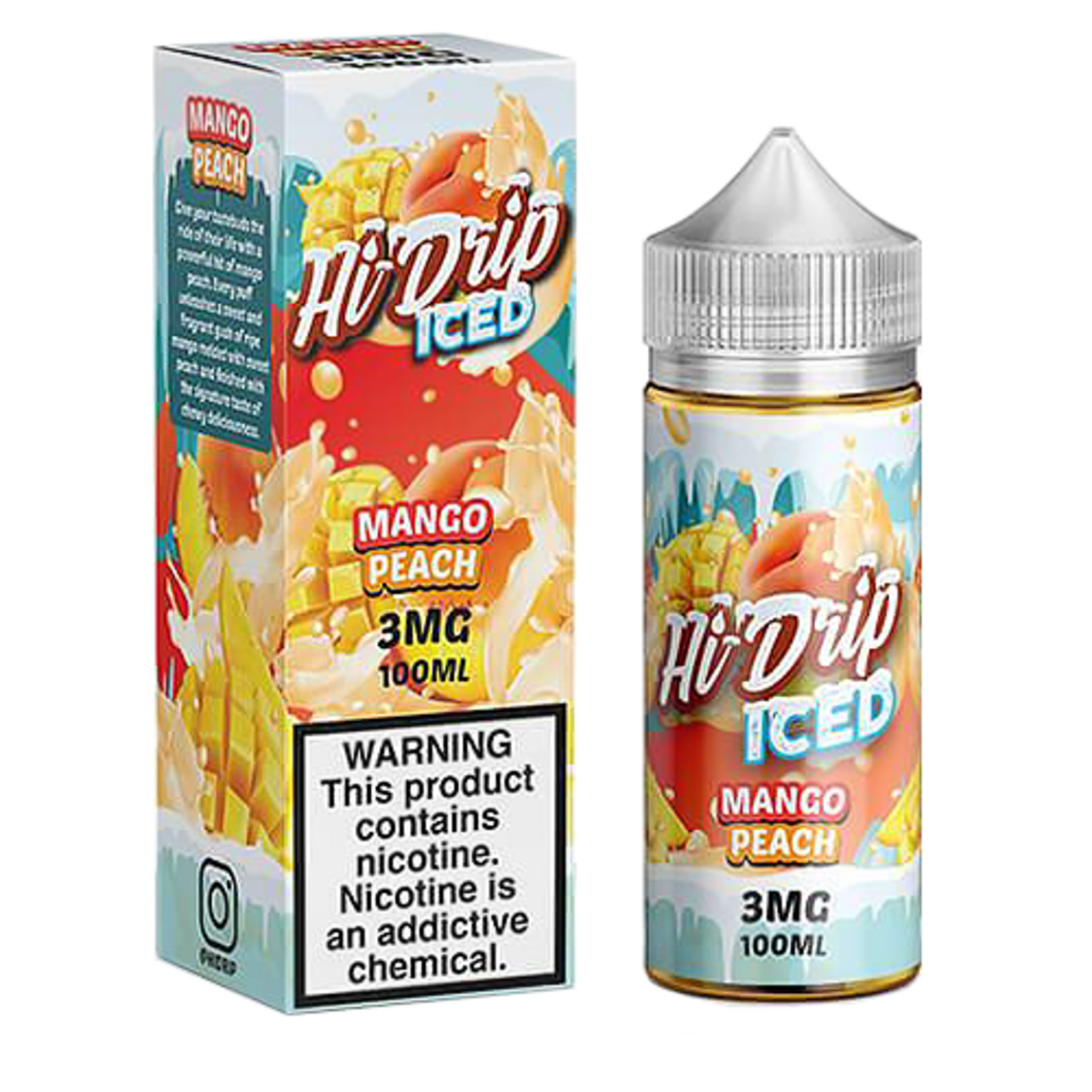 Hi-Drip Hi Drip 100ml  Peachy Mango Ice 3mg