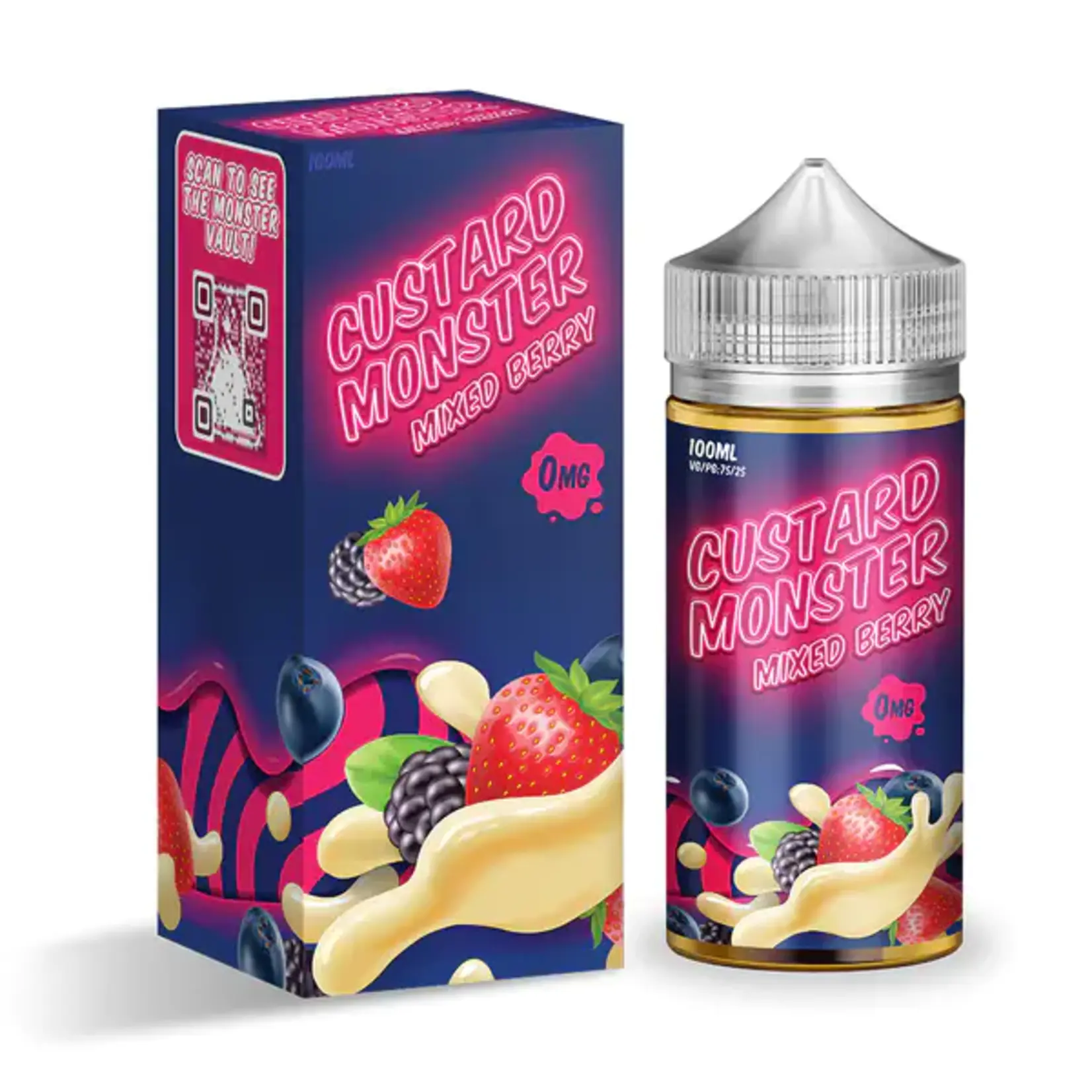 Monster Vape Labs Custard Monster Salt 30ml Mixed Berry 48mg
