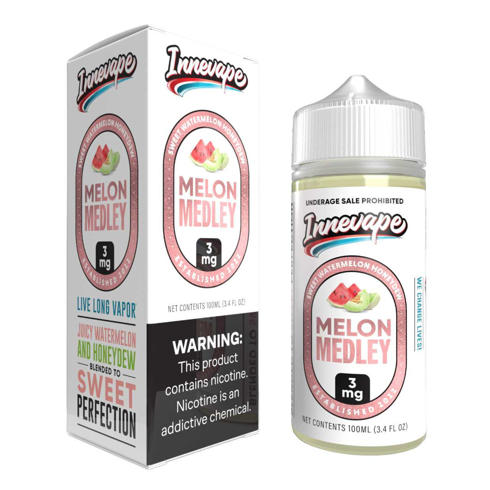 Innevape Innevape 100ml Melon Medley 3mg