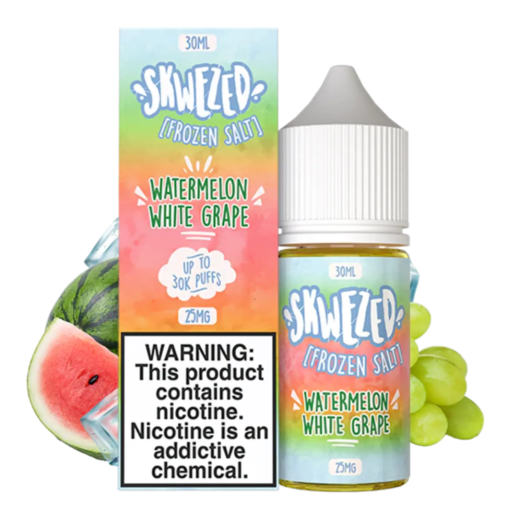 Skwezed Skwezed Salt 30ml Frozen Sparkling Summer Rush (Watermelon White Grape) 50mg