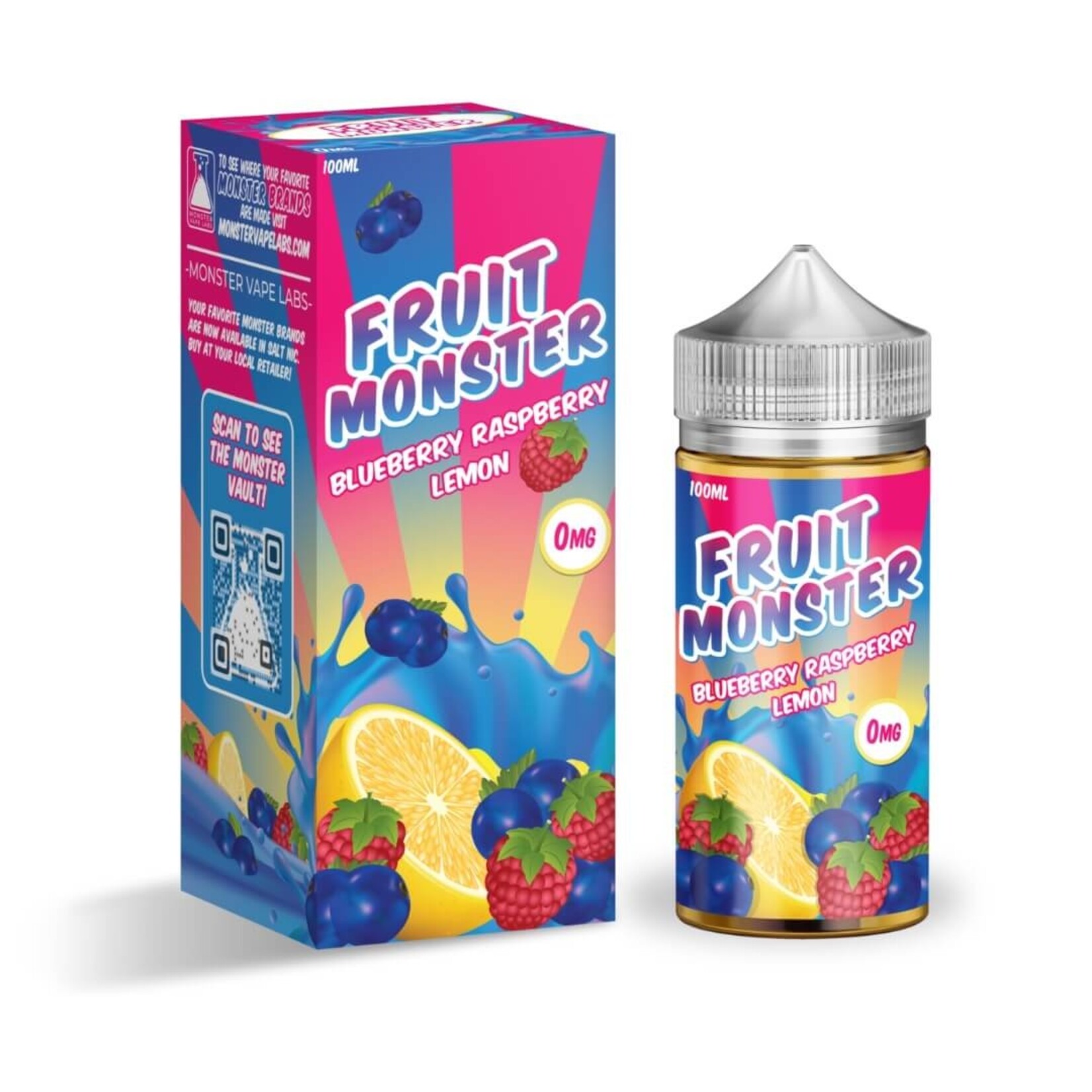 Monster Vape Labs Fruit Monster 100ml Blueberry Raspberry Lemon 3mg