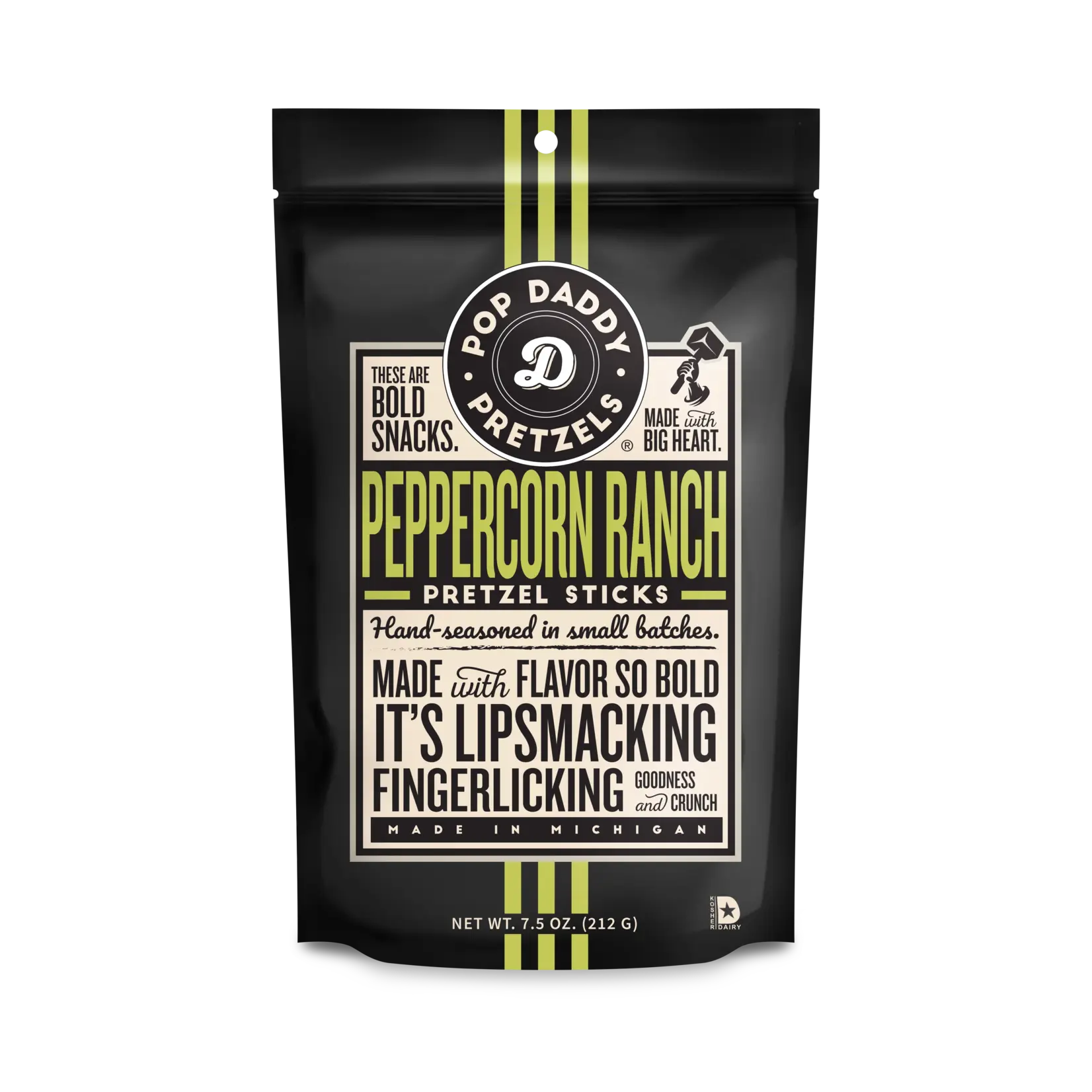 Pop Daddy Snacks Pop Daddy Seasoned Pretzels 7.5oz Bag