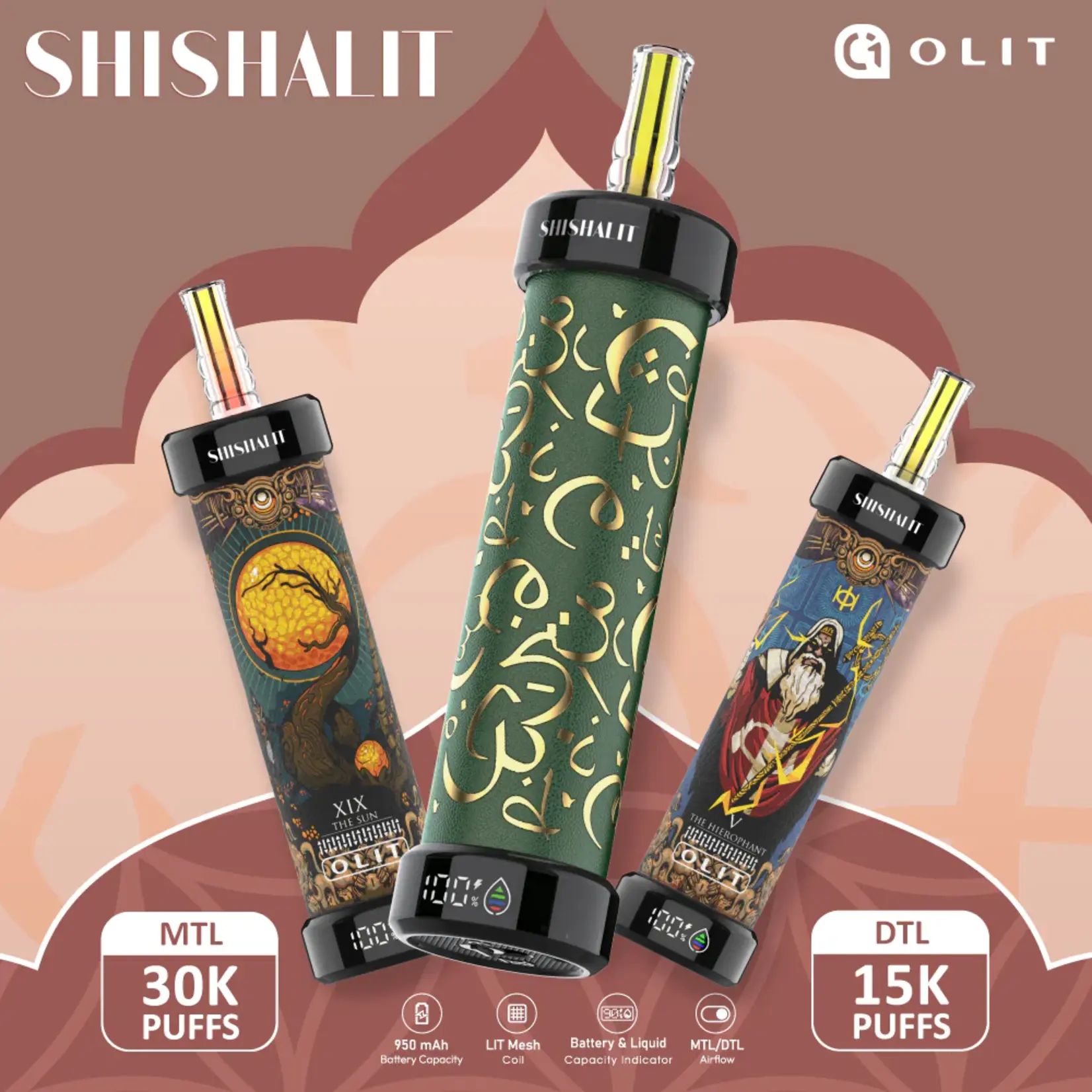 Olit Olit Shishalit 30K Disposable .35% Tarot Edition