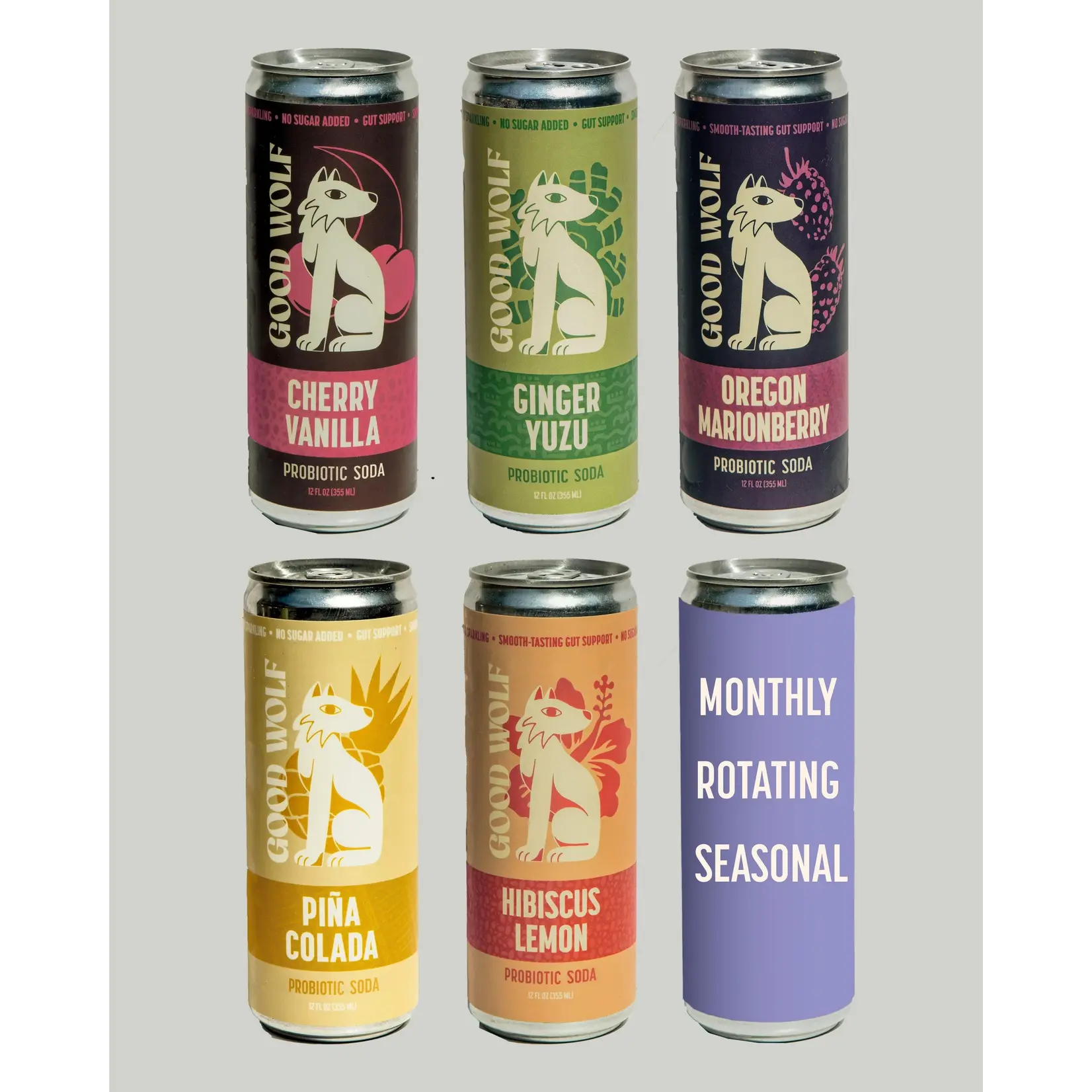 Good Wolf Beverages Good Wolf Probiotic Soda 12oz