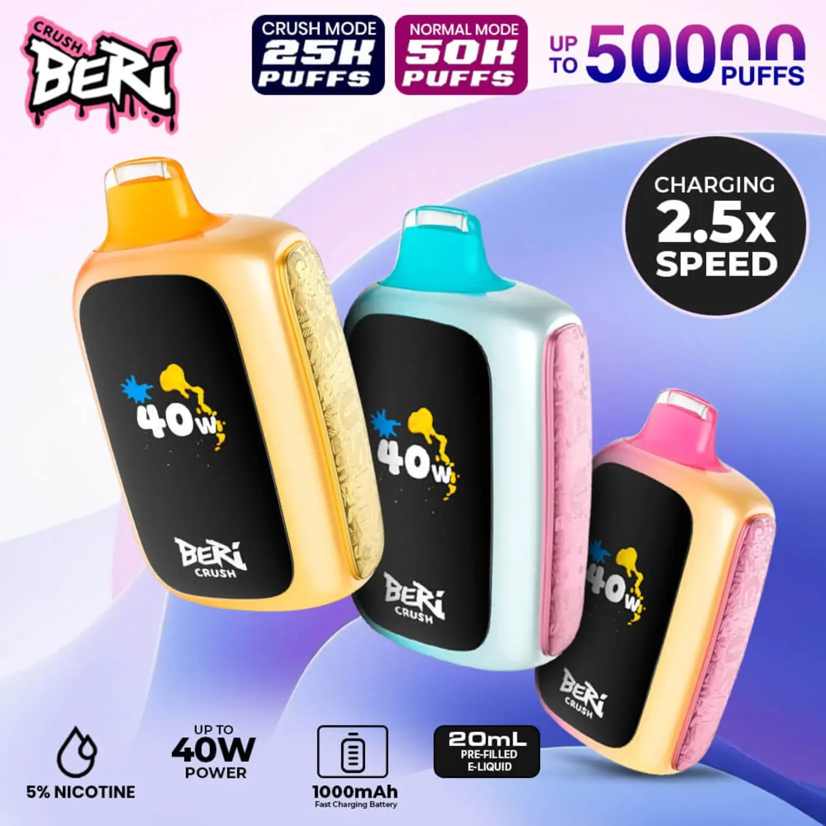 Beri Beri Crush 50K Disposable