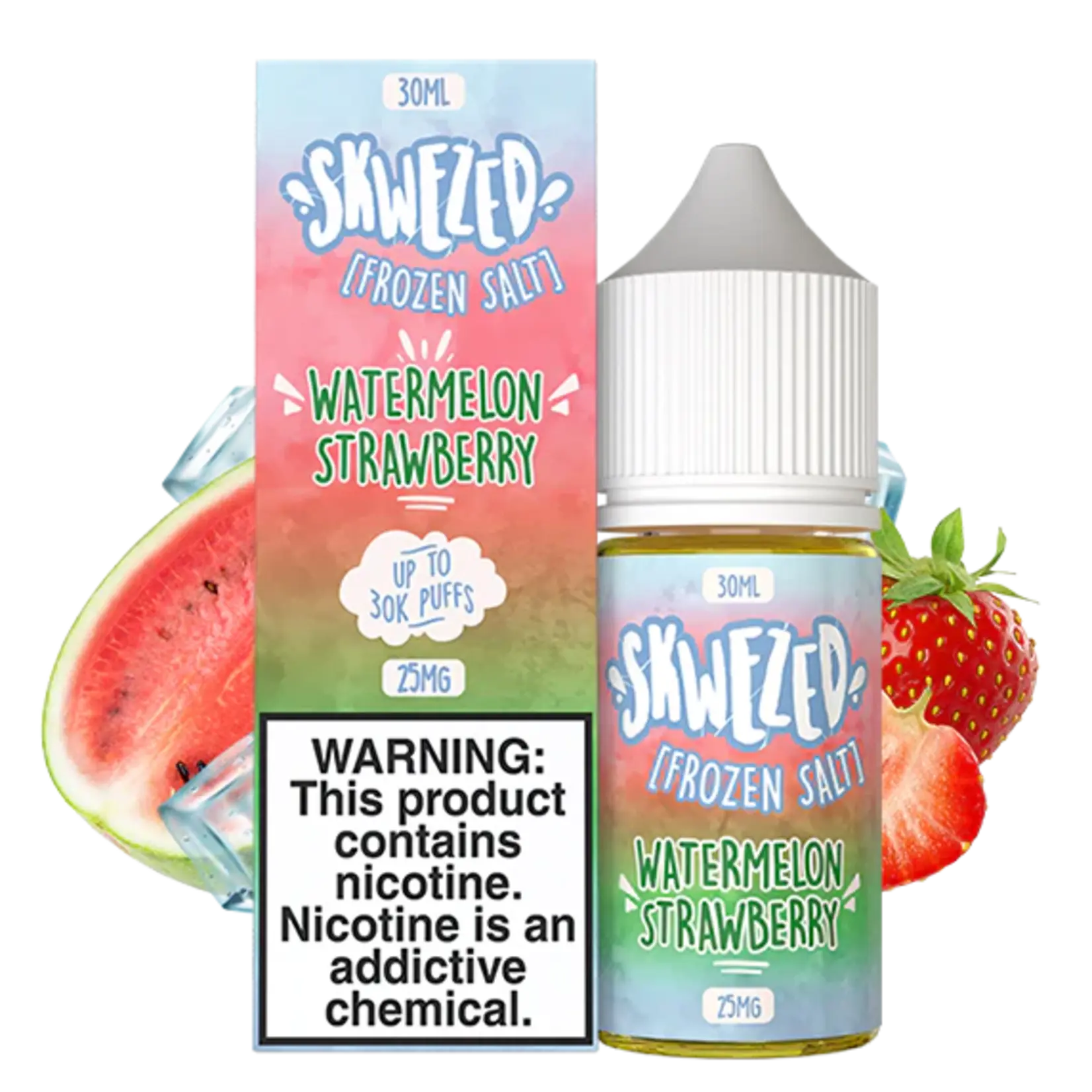 Skwezed Skwezed Salt 30ml Frozen Sweet Summer (Watermelon Strawberry) 50mg
