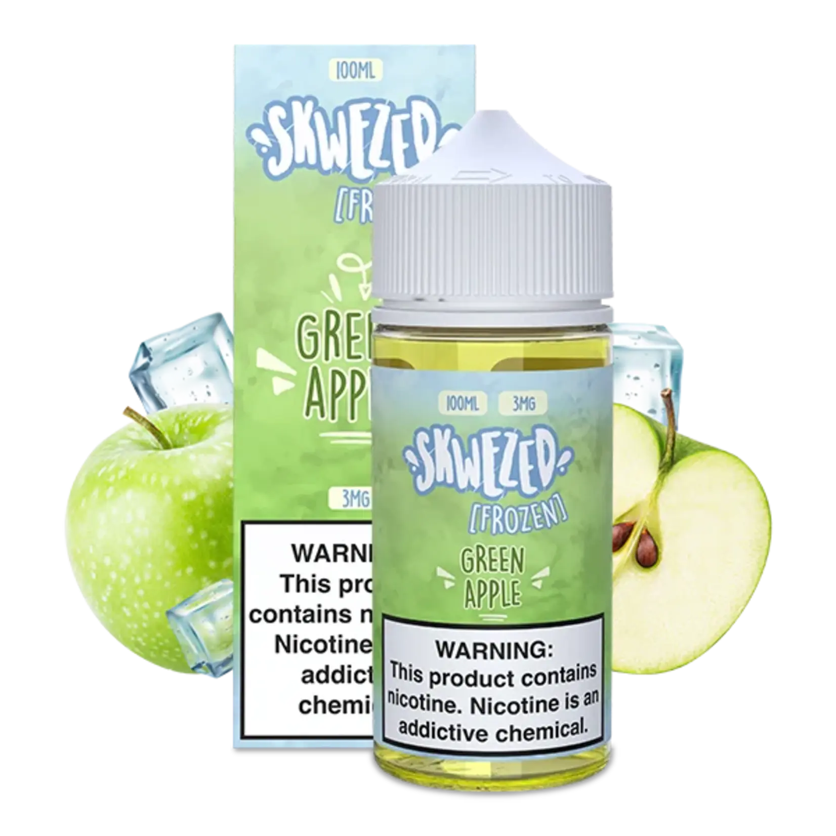 Skwezed Skwezed 100ml Frozen Green Pucker (Green Apple) 0mg