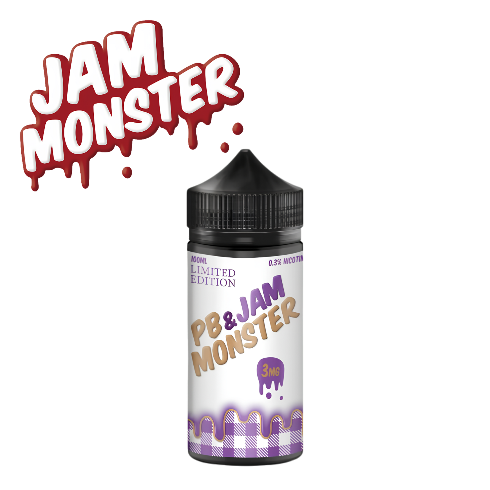 Monster Vape Labs Jam Monster 100ml PB & Jam Grape 0mg