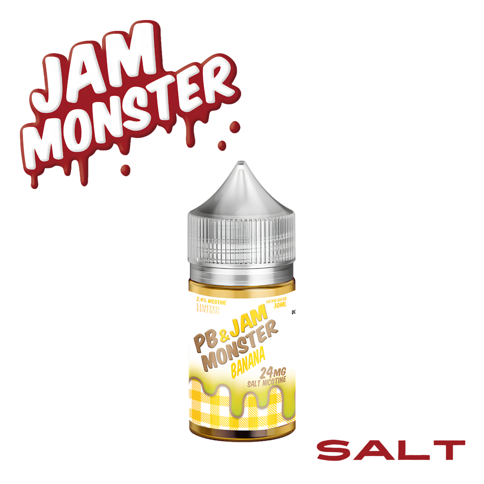 Monster Vape Labs Jam Monster Salt 30ml PB & Banana Jam 24mg