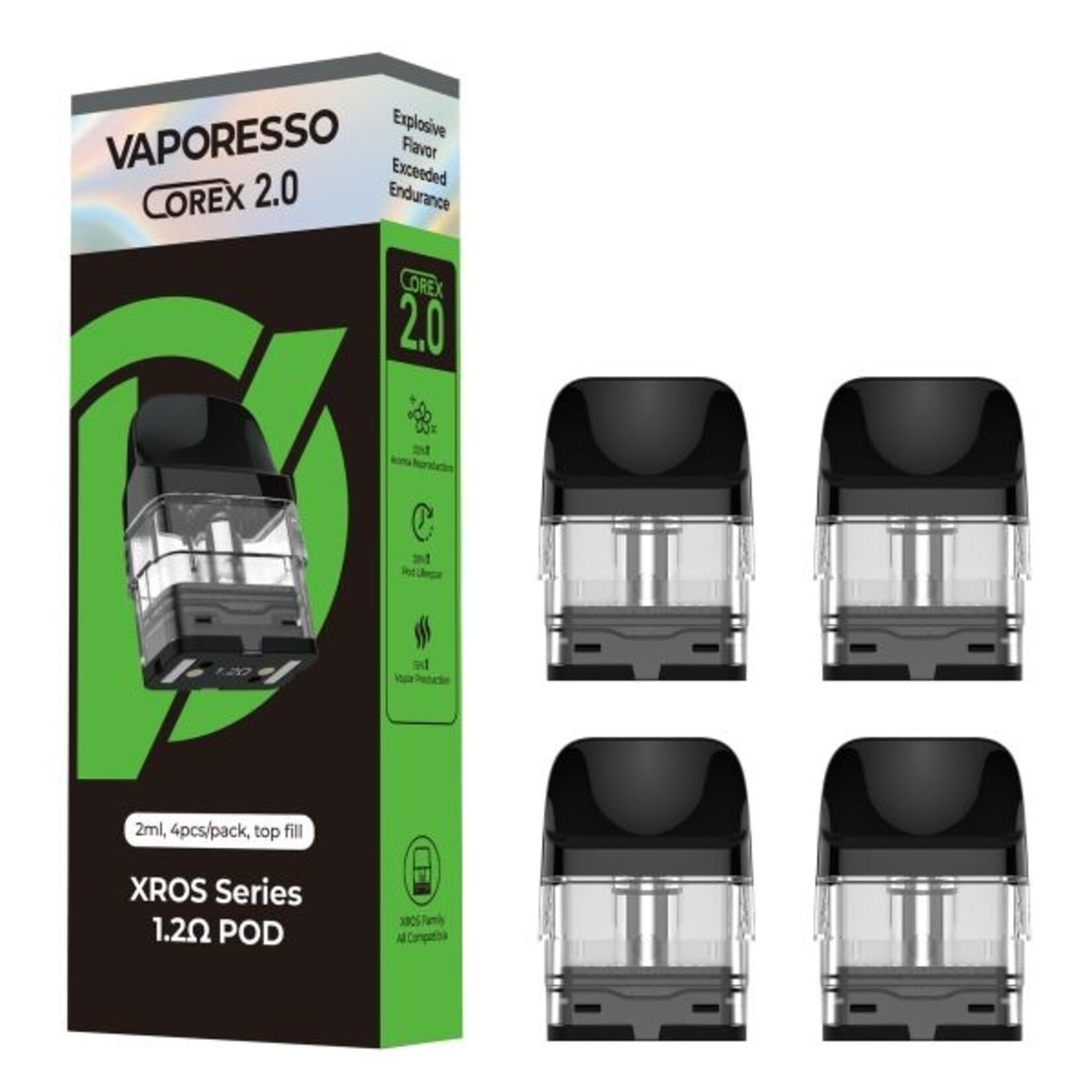 Vaporesso Vaporesso XROS Pod 2ml Corex 2.0 (Box of 4)  0.8 Ohm (Red)