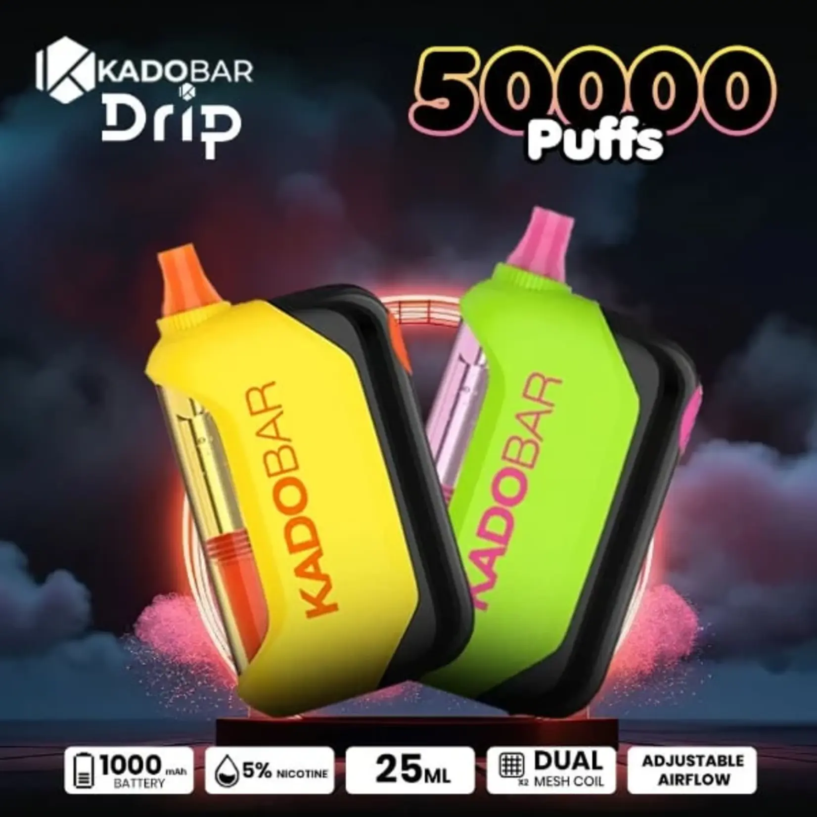 Kado Bar Drip 50k Kado Bar Drip 50k 5% Disposable