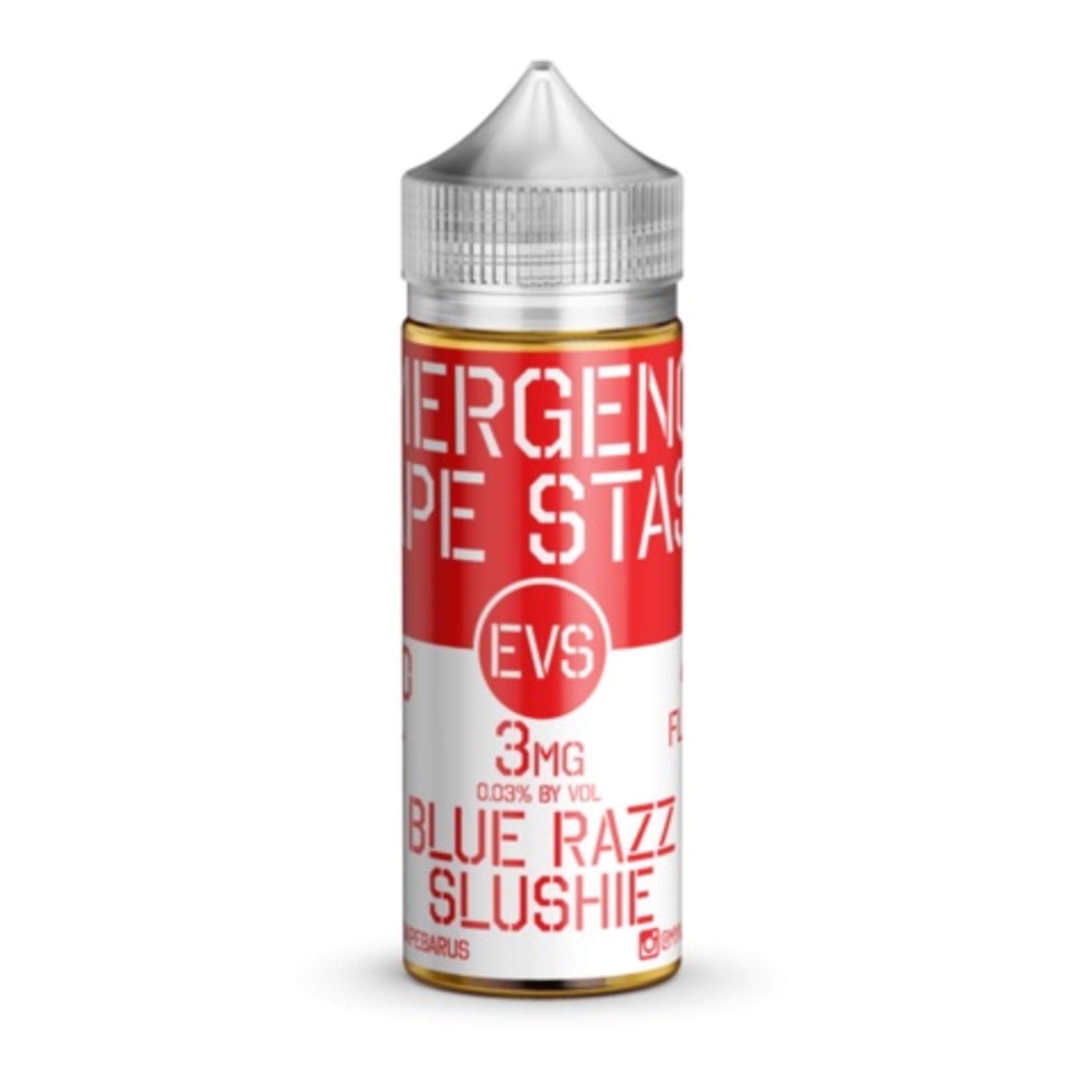 Emergency Vape Stash Blue Razz Slushie 120ml