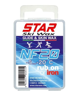 Star Ski Wax STAR RUB ON GLIDE & SKIN WAX NF20   -5ºC -20ºC, 50 G