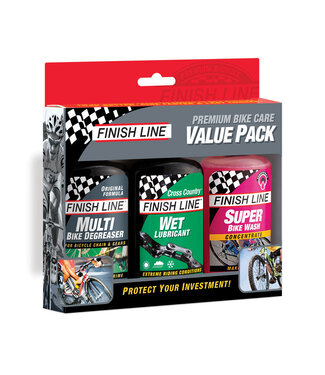 Finish Line Value Pack, Eco/Wet/Wash, 4oz 3 Piece