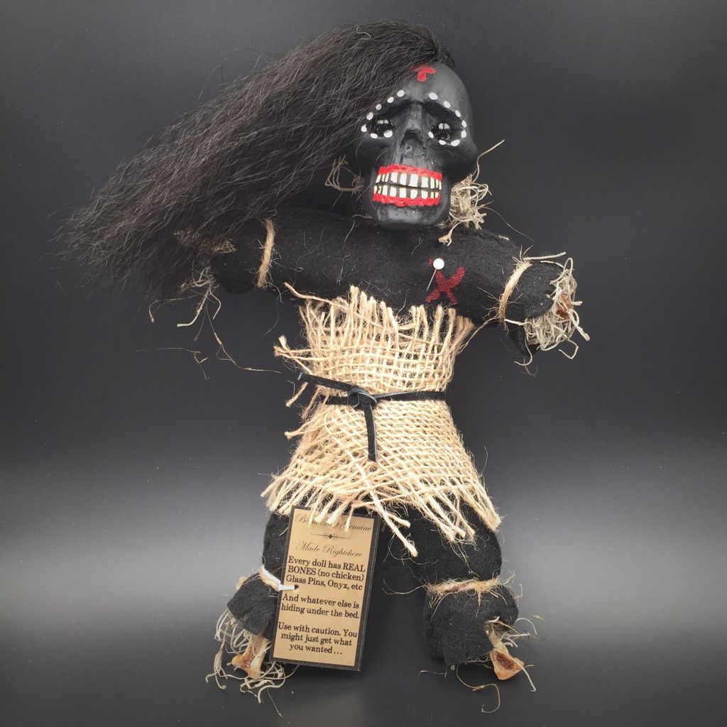 black voodoo doll