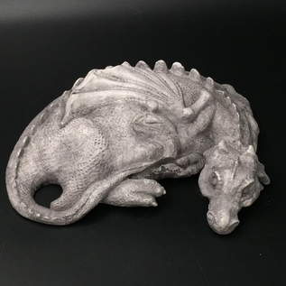 OMEN Sleeping Dragon Statue in Stone