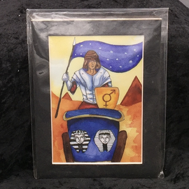 OMEN The Chariot - Signed and Matted Tarot Print