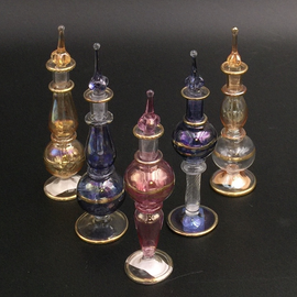 OMEN Medium Glass Egyptian Perfume Glass Bottle
