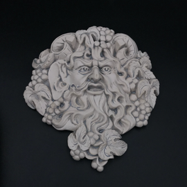 OMEN Bacchus Dionysus Wine God Plaque 8 3/4" x 9 1/2"